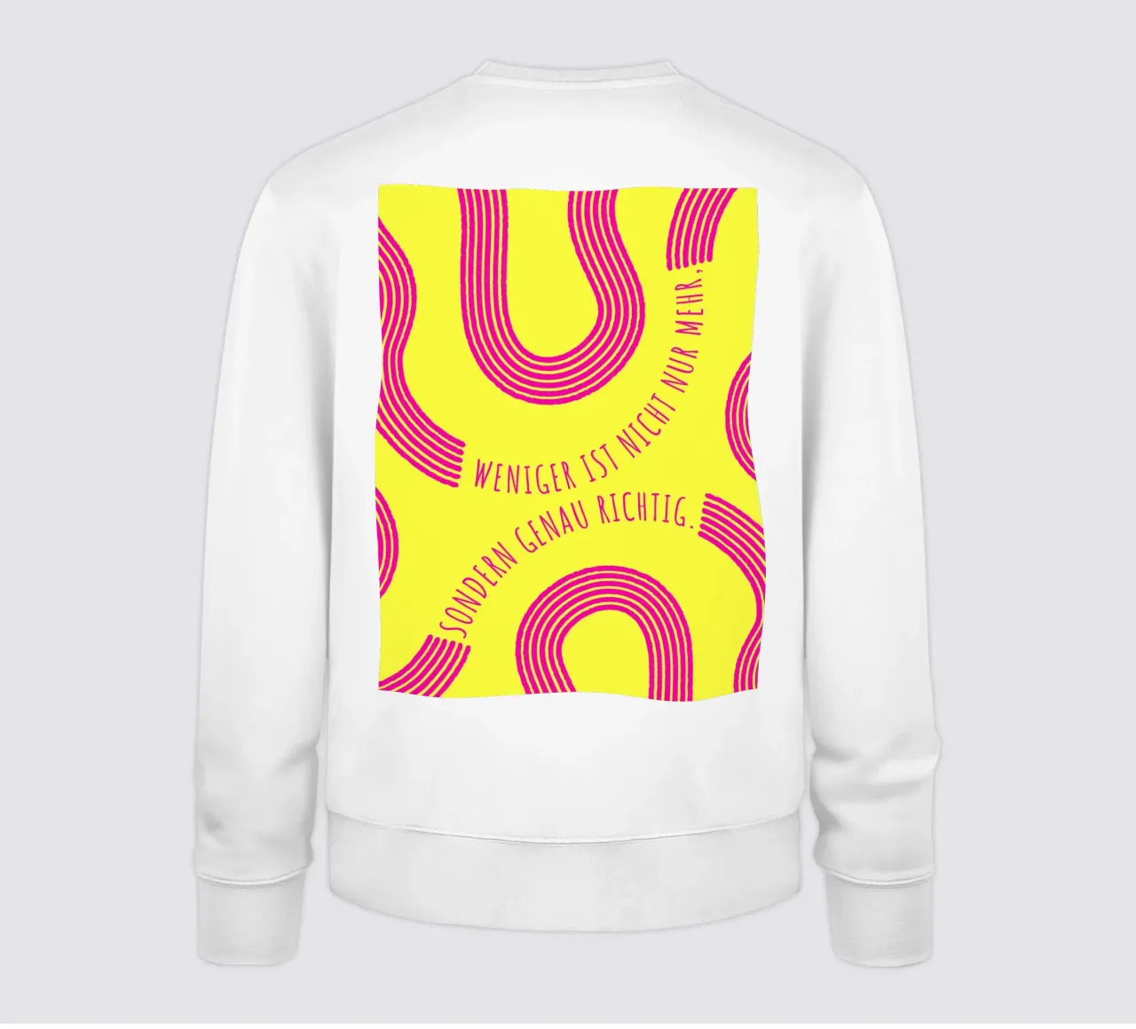 MENO NON È SOLO PIÙ, MA ANCHE GIUSTO felpa da DigiWunderwerk