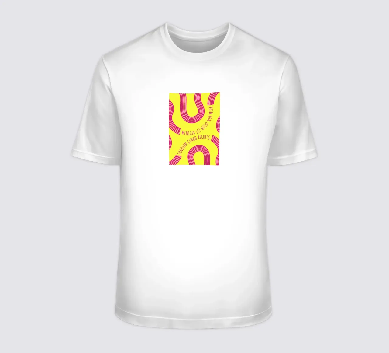 MENO NON È SOLO PIÙ, MA ANCHE GIUSTO t-shirt da DigiWunderwerk