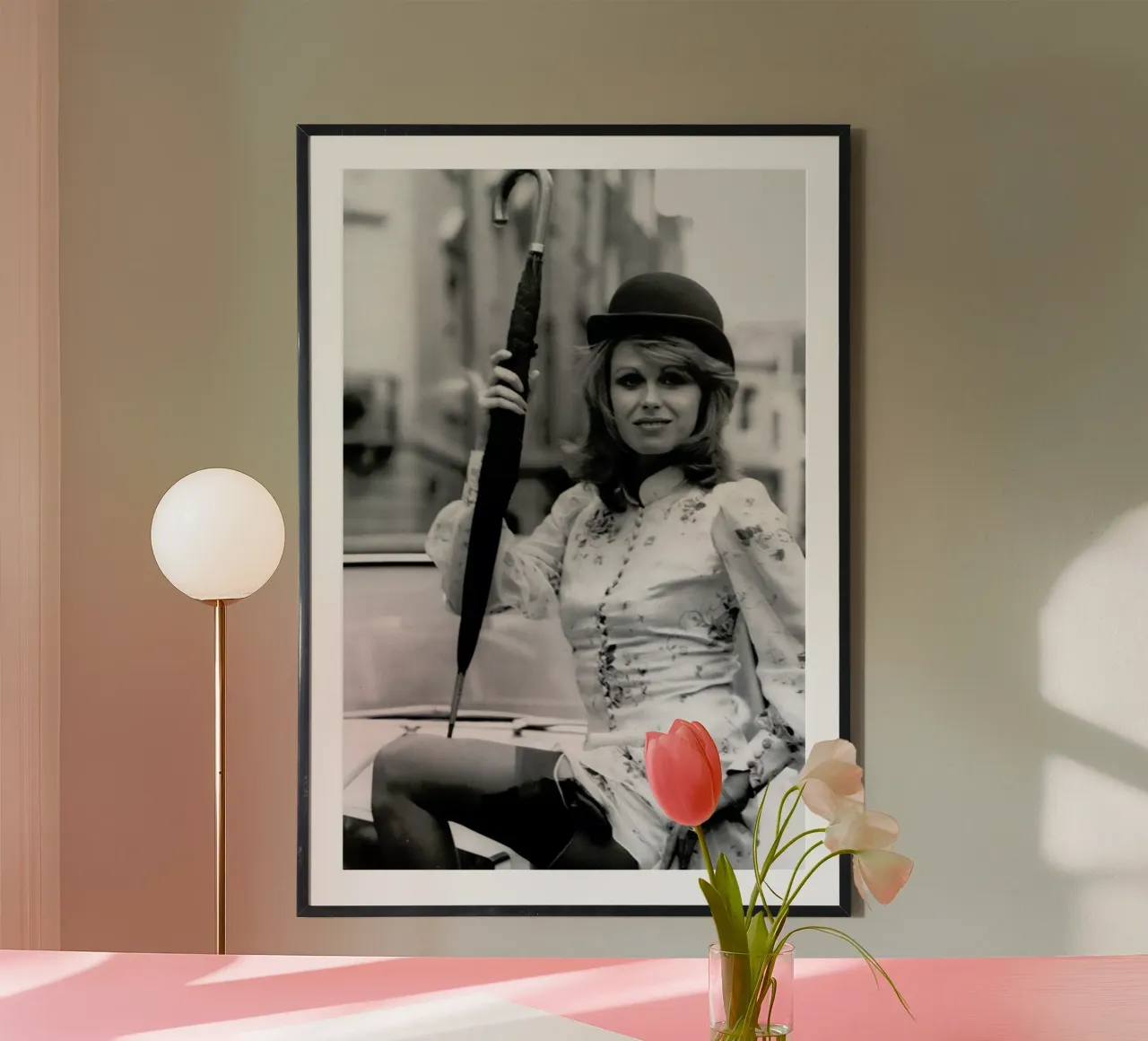 Joanna Lumley as the new 'Avengers' girl hahnemühle by Gallery Print and Art Limited