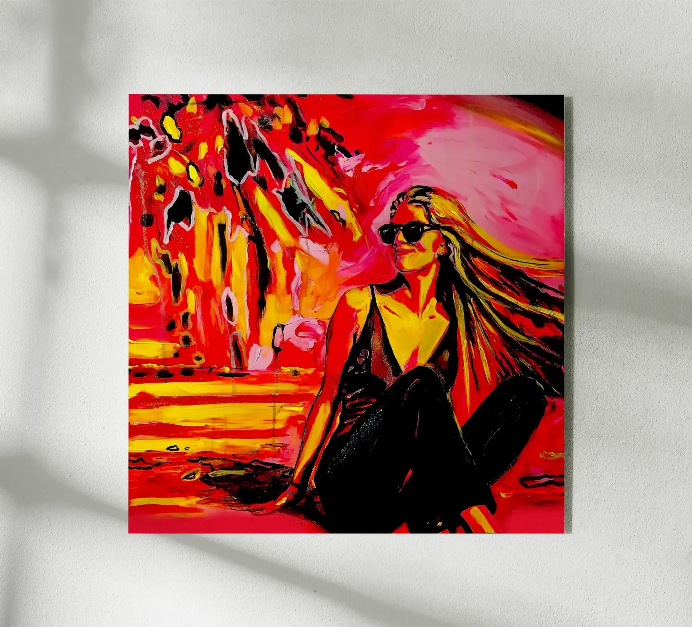 Summertime acrylic glass by Happy 😃 Art 🎨 by Christine Schnoell
