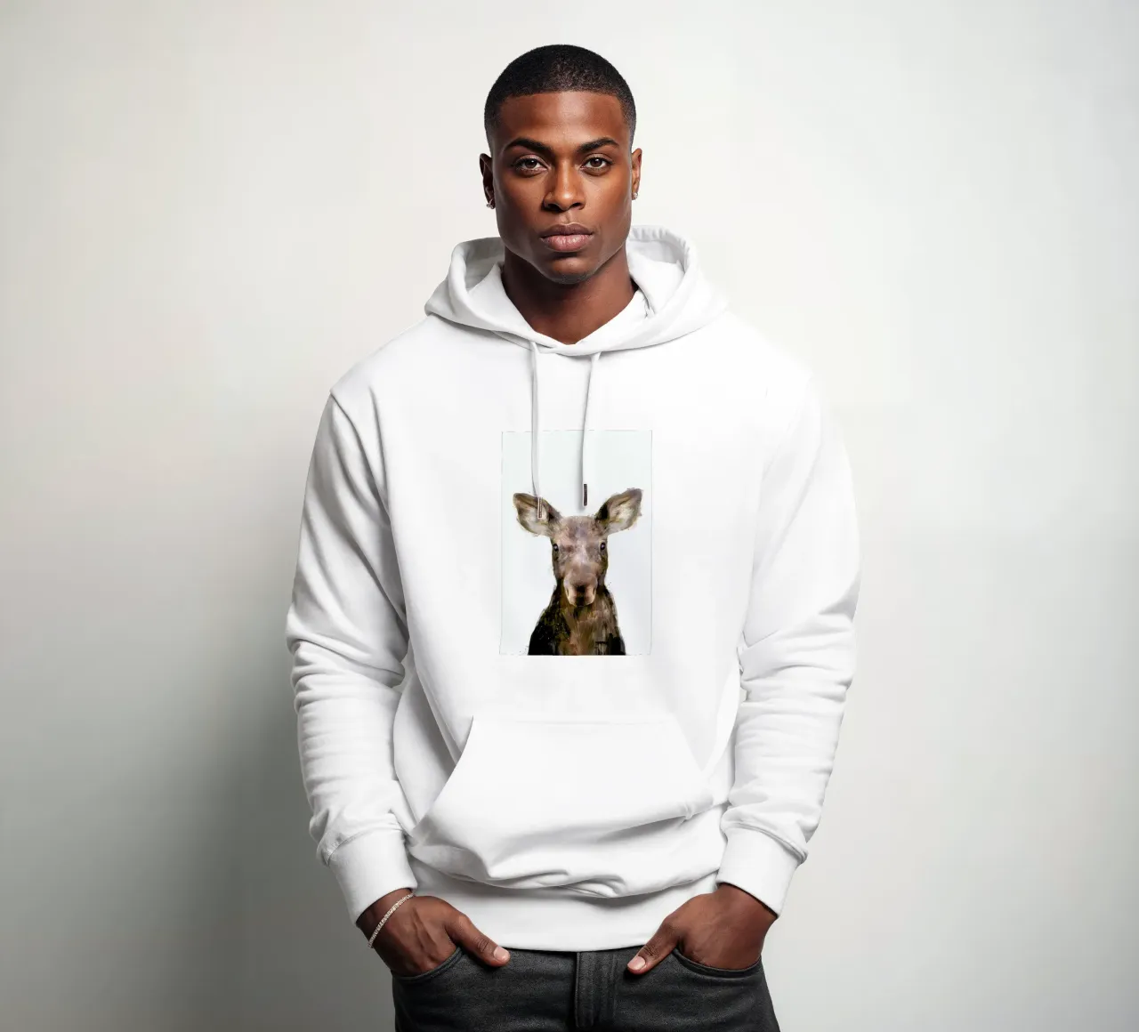 Little Moose felpa con cappuccio da Amy Hamilton