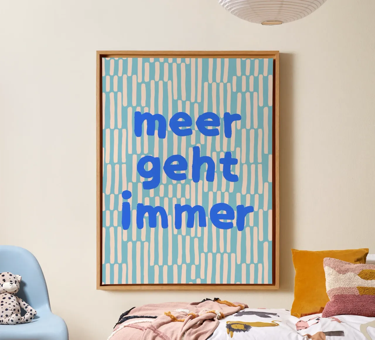 Meer geht immer tela con Cornice a cassetta da All Colours