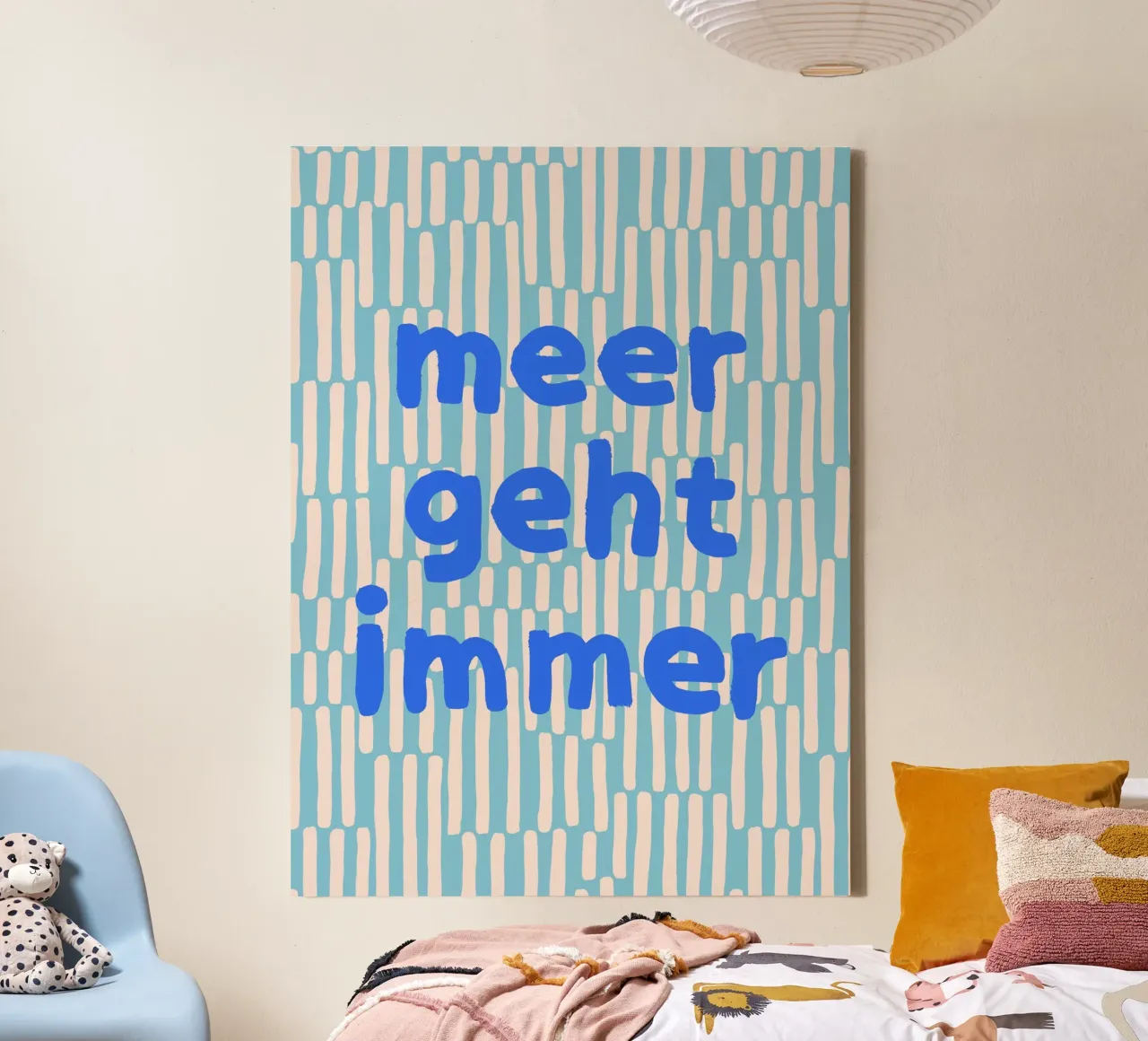 Meer geht immer tela con Cornice a cassetta da All Colours