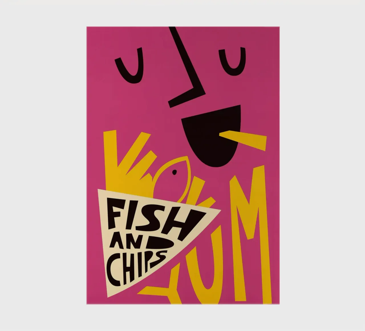 Yum Fish and Chips notebook by Fox & Velvet