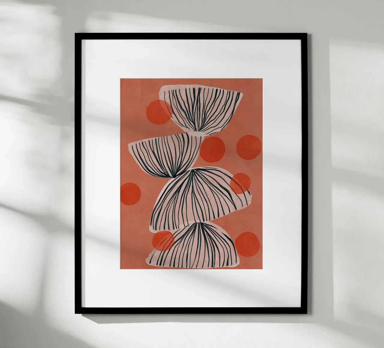 Amber Bubbles poster con telaio in alluminio da treechild