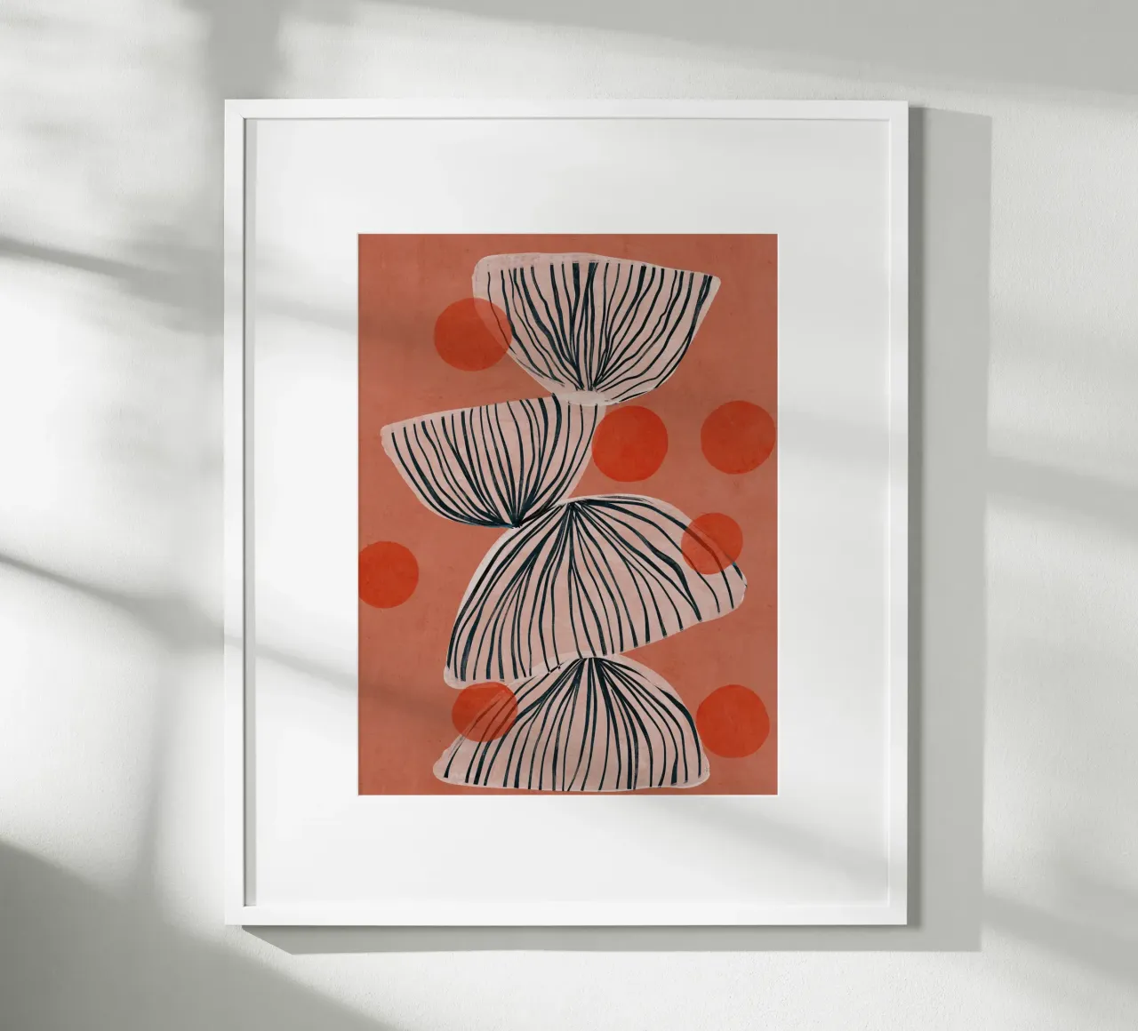 Amber Bubbles poster con telaio in alluminio da treechild