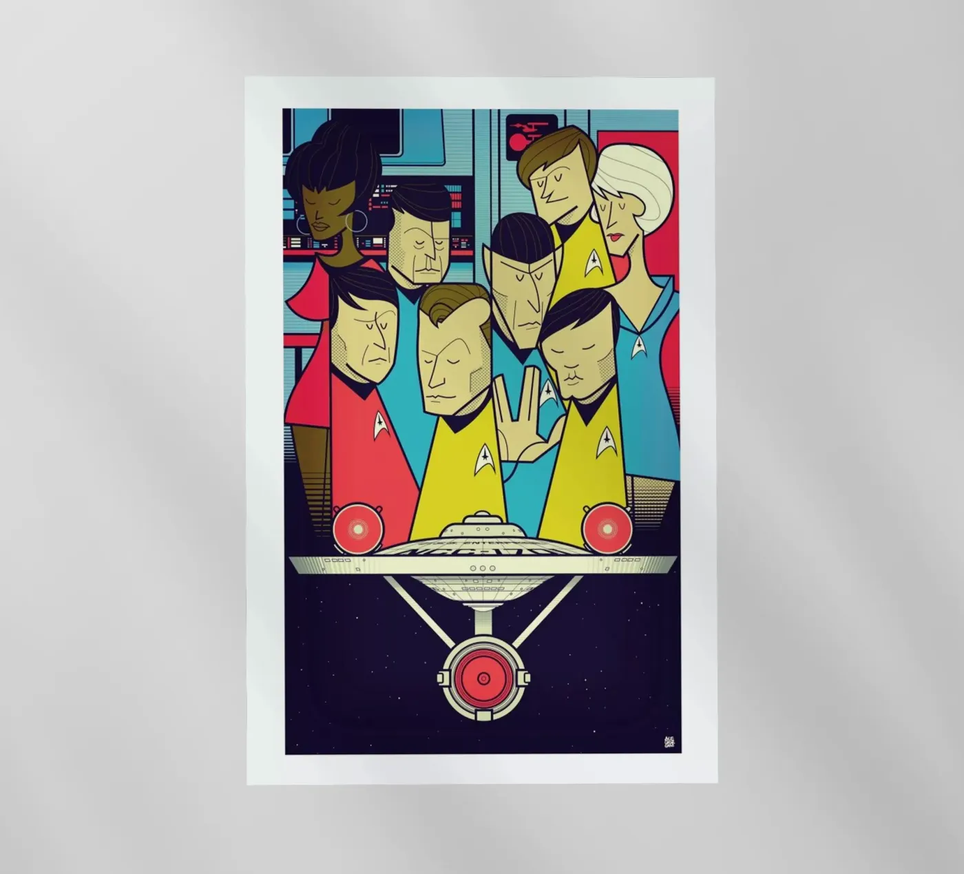 Enterprise backlit film by Ale Giorgini