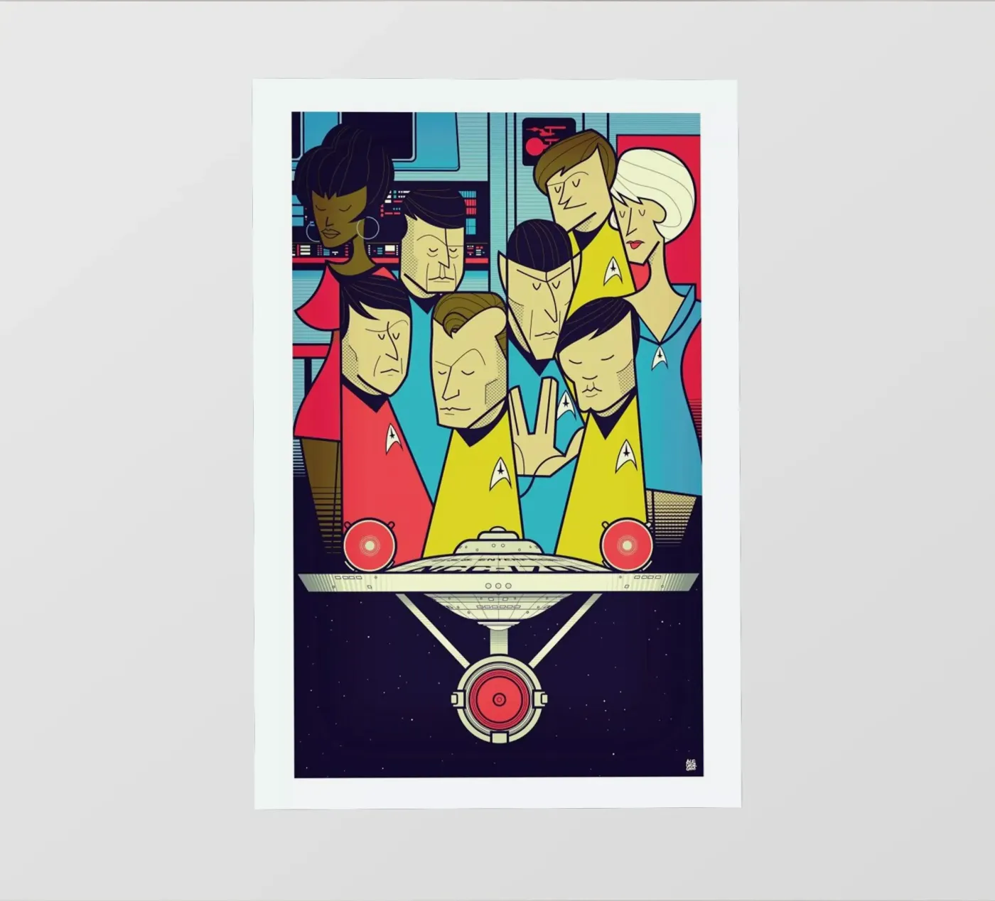 Enterprise backlit film by Ale Giorgini