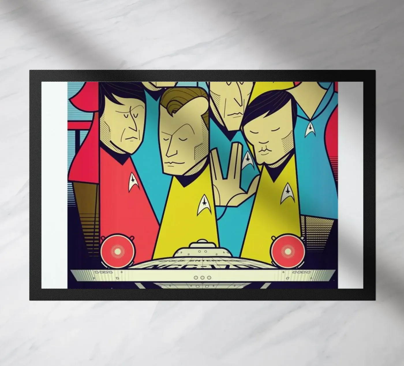 Enterprise doormat by Ale Giorgini