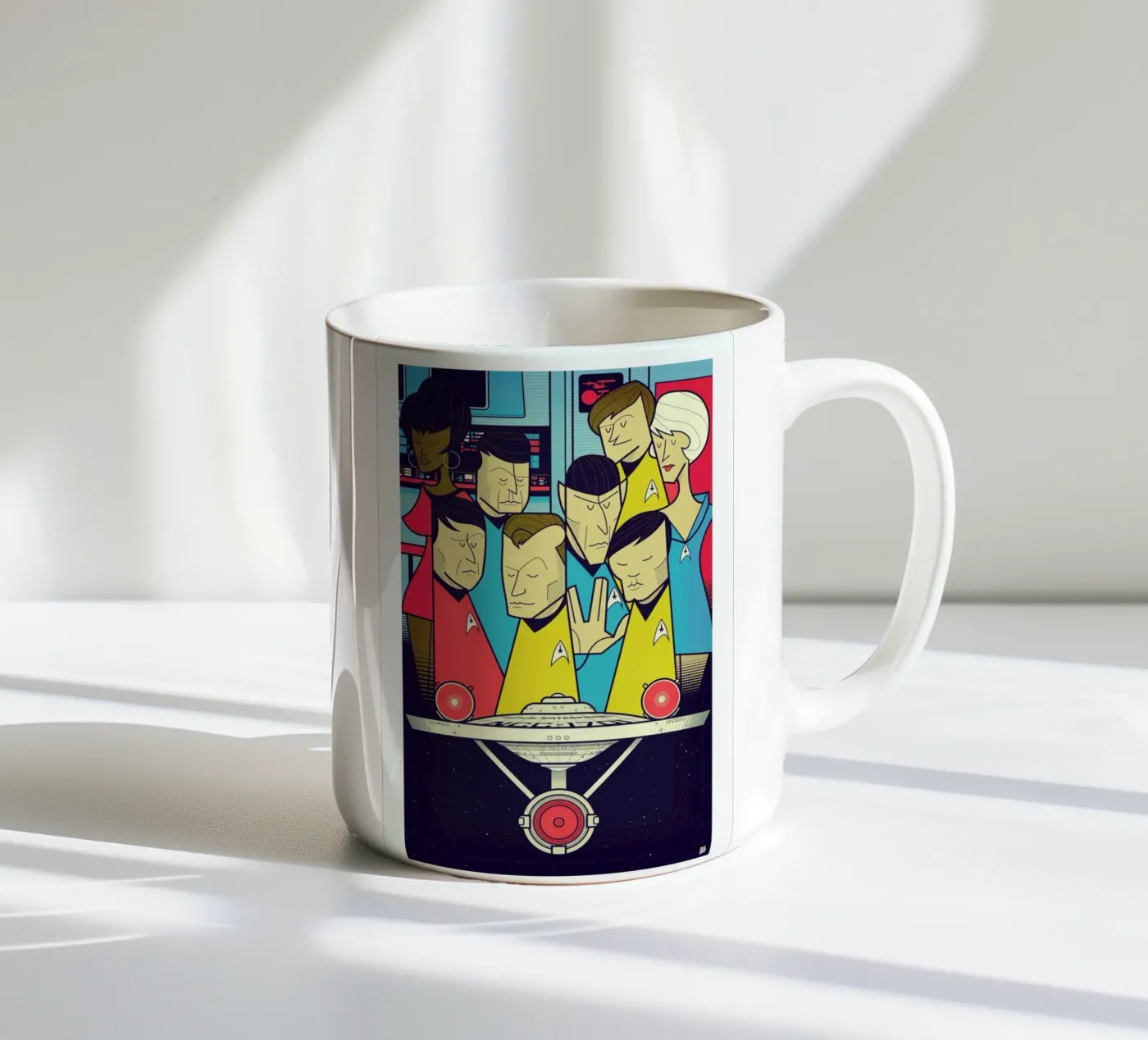 Enterprise ceramic mug by Ale Giorgini
