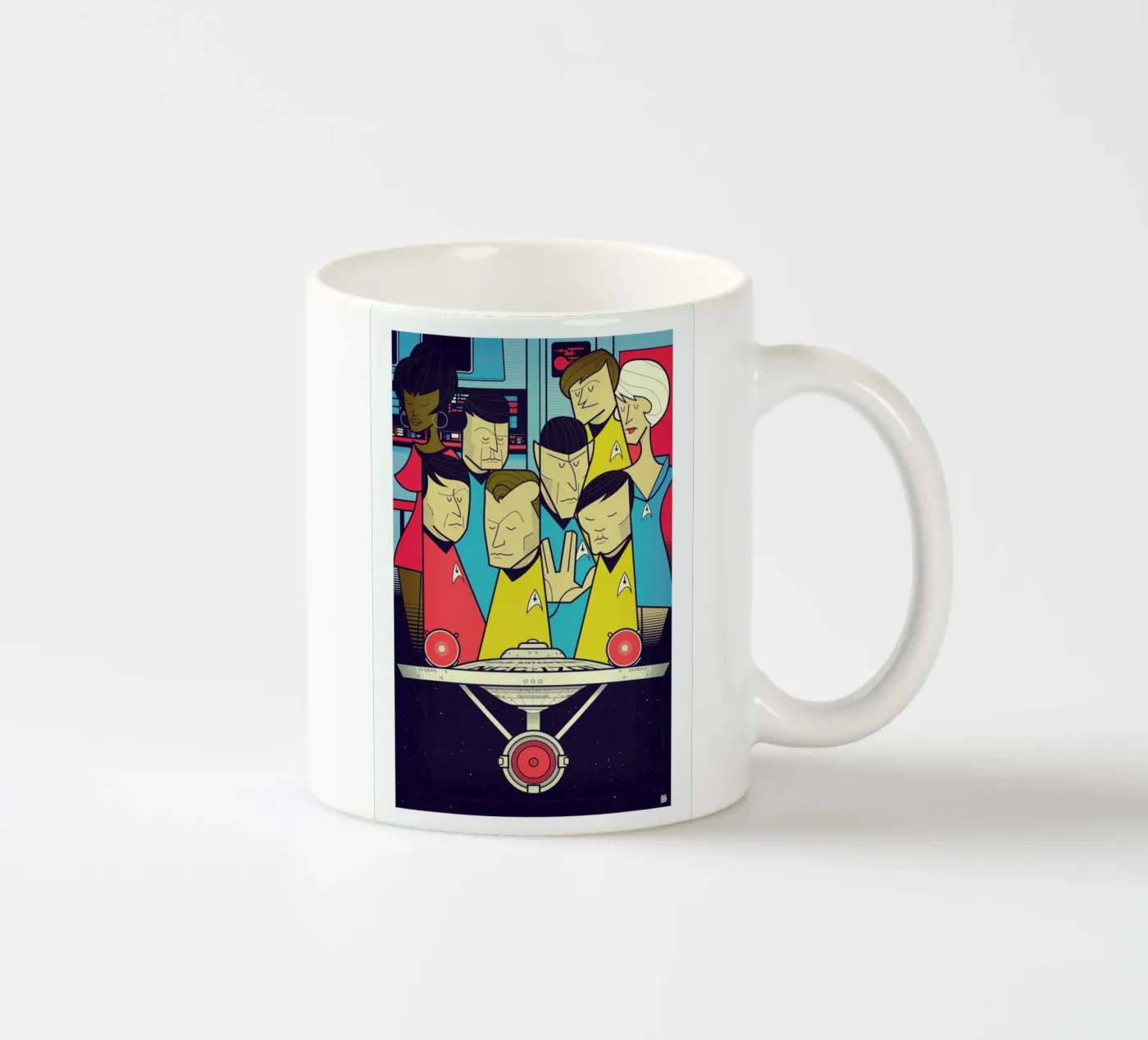 Enterprise ceramic mug by Ale Giorgini