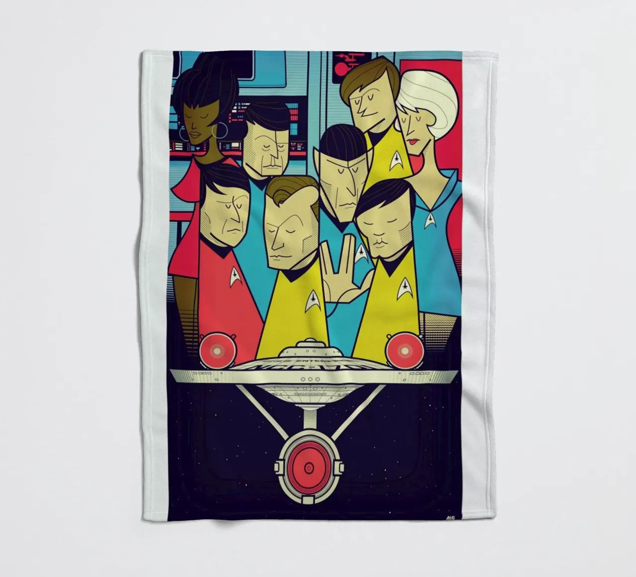 Enterprise Fleecedecke von Ale Giorgini