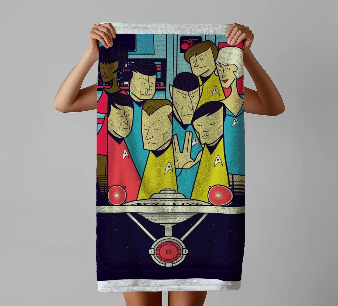 Enterprise towel by Ale Giorgini