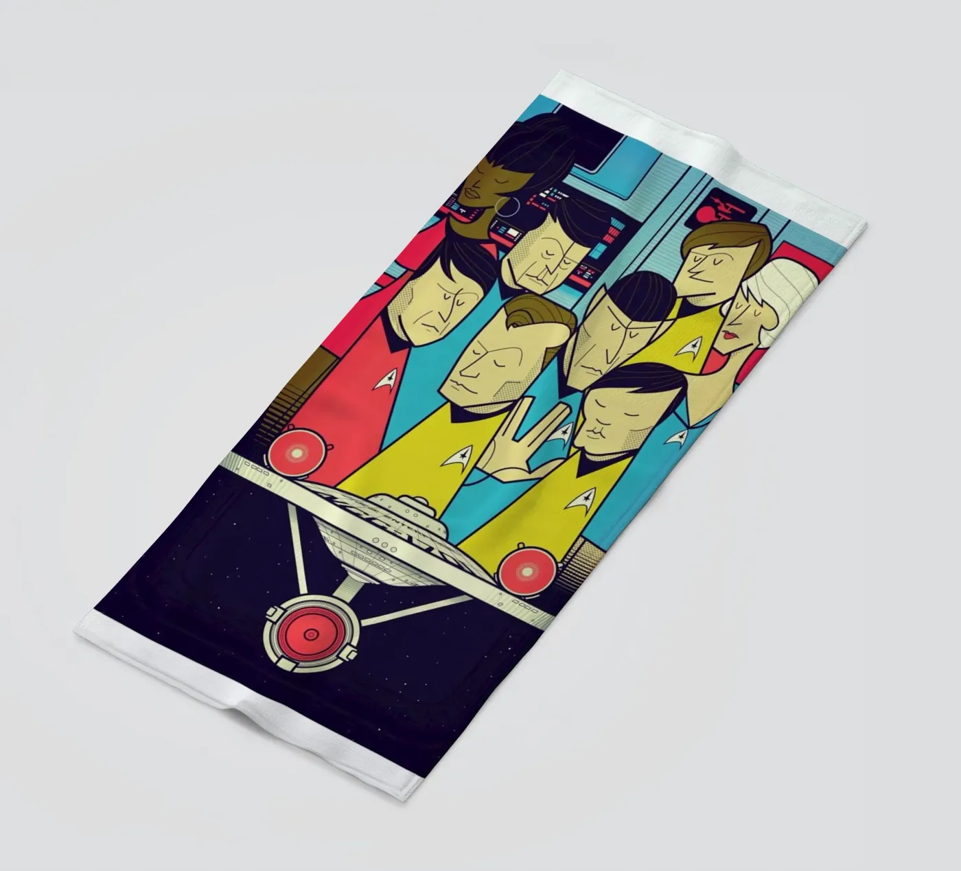 Enterprise Strandtuch von Ale Giorgini