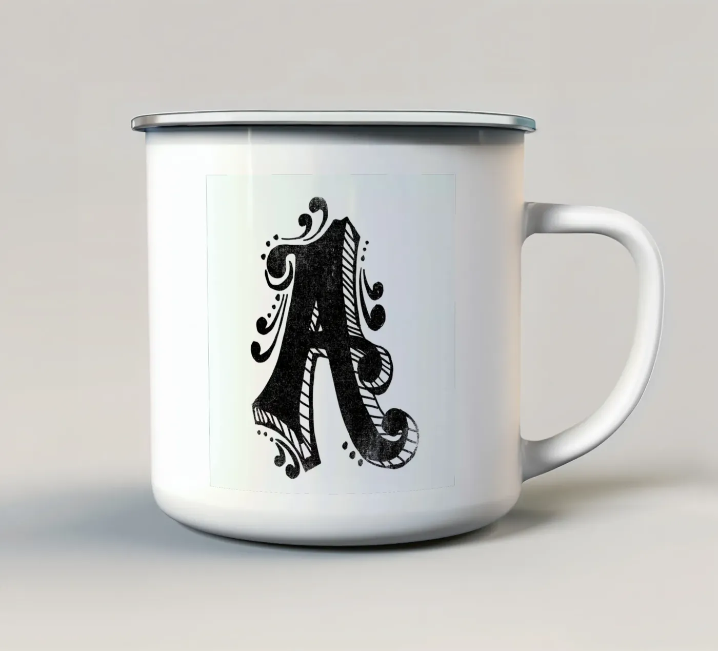 A enamel mug by Matthew Taylor Wilson
