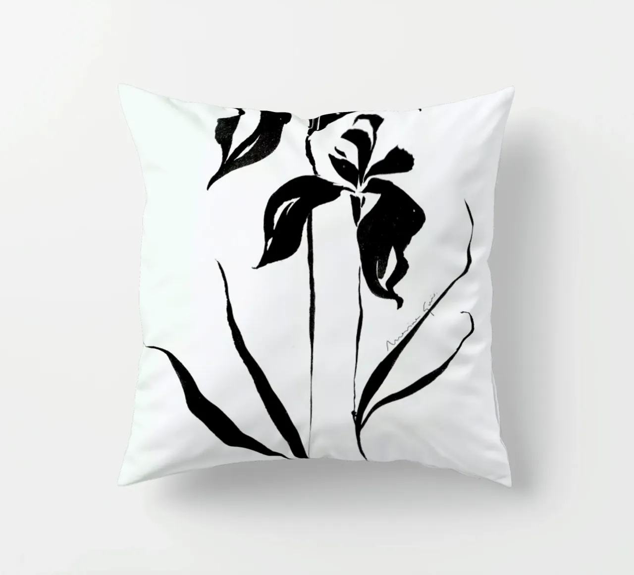Orchid 4 decorative cushion by Marina Guiu