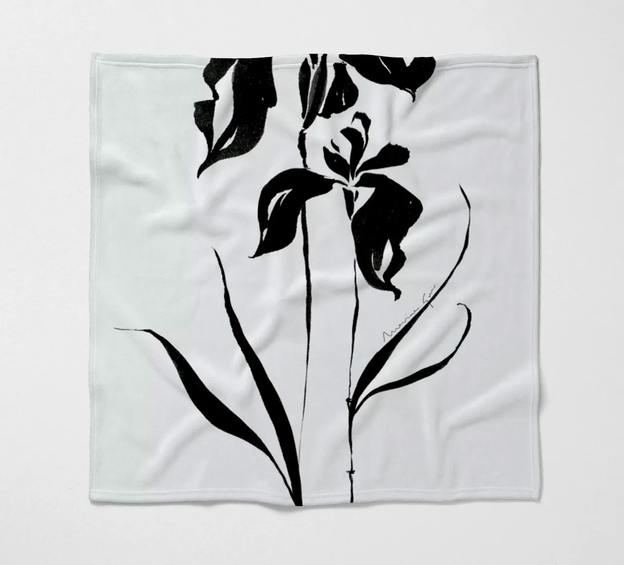 Orchid 4 fleece blanket by Marina Guiu