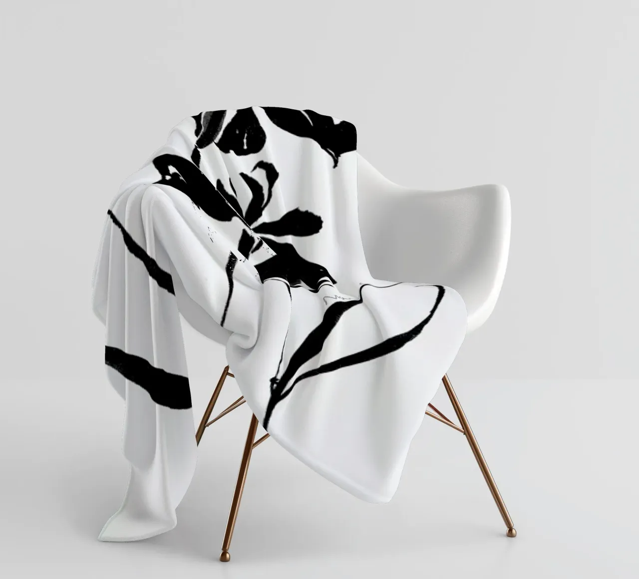 Orchid 4 fleece blanket by Marina Guiu