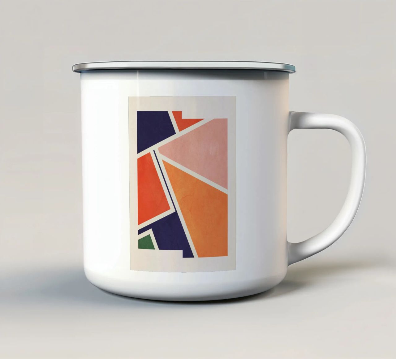 Astrazione moderna 16 tazza in smalto da Gaite