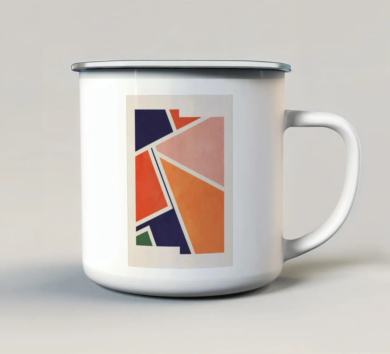 Astrazione moderna 16 tazza in smalto da Gaite