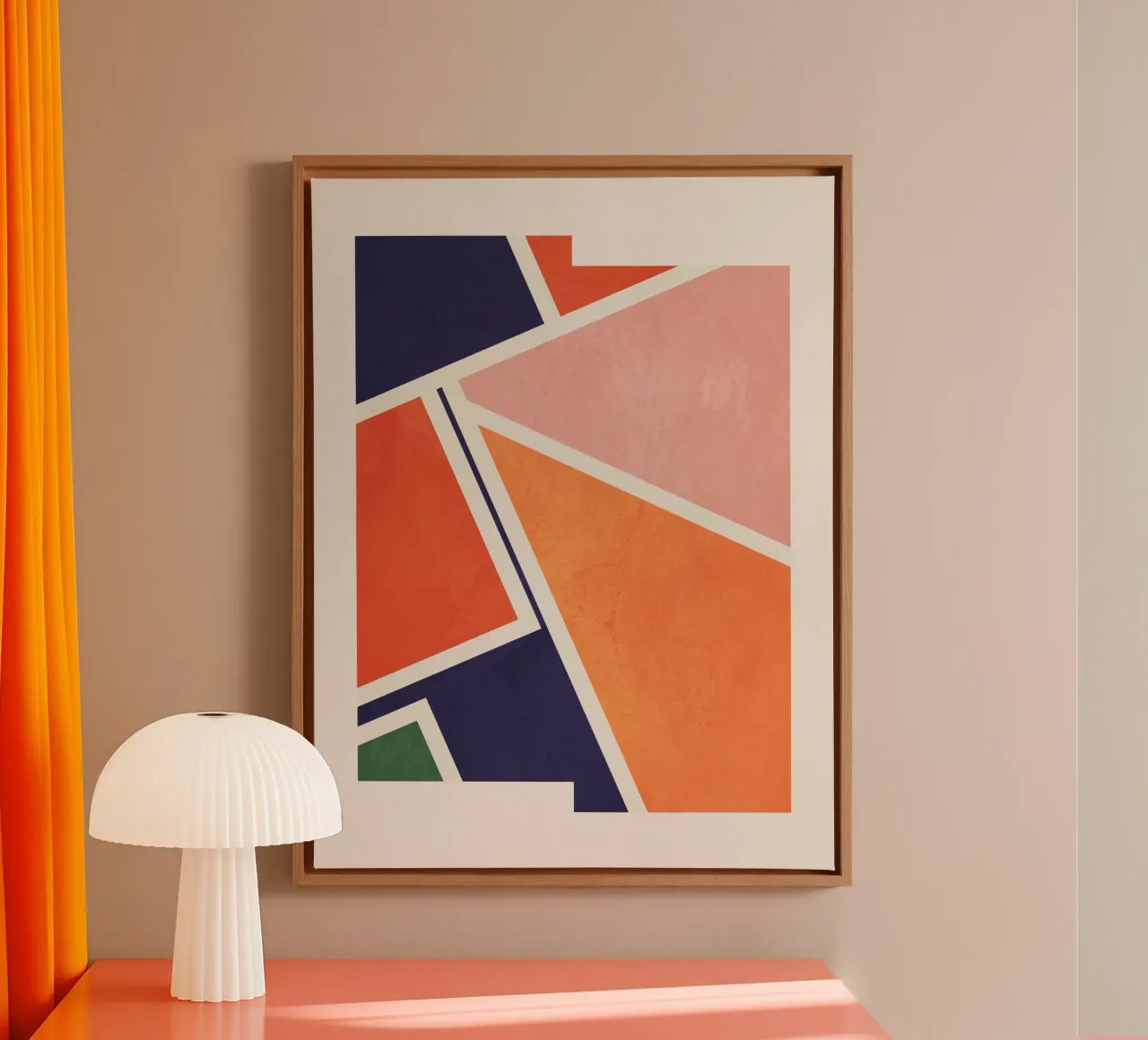 Astrazione moderna 16 tela con Cornice a cassetta da Gaite