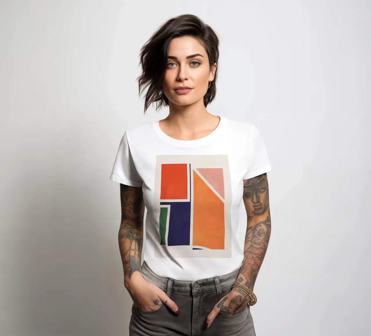 Modern Abstraction 17 women's fitted t-shirt by Gaite