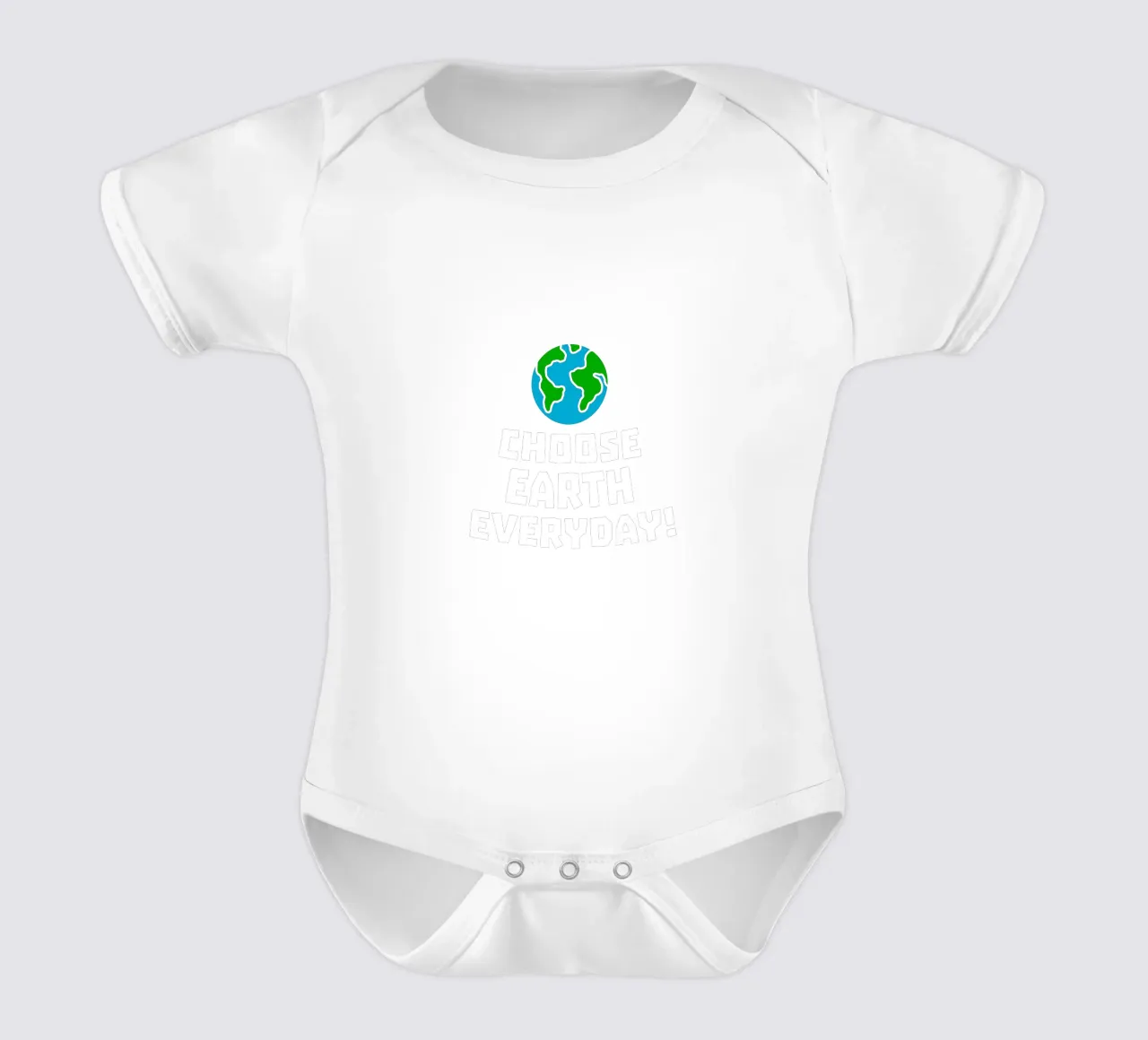 Choose earth everyday body neonato maniche corte da greencitiesmovement