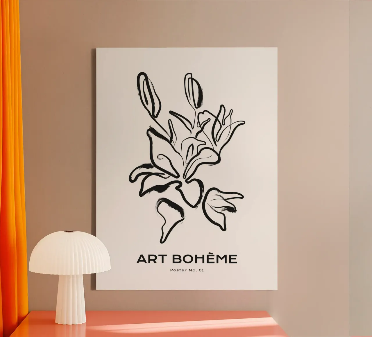 Art Boheme No 02 tela con Cornice a cassetta da treechild