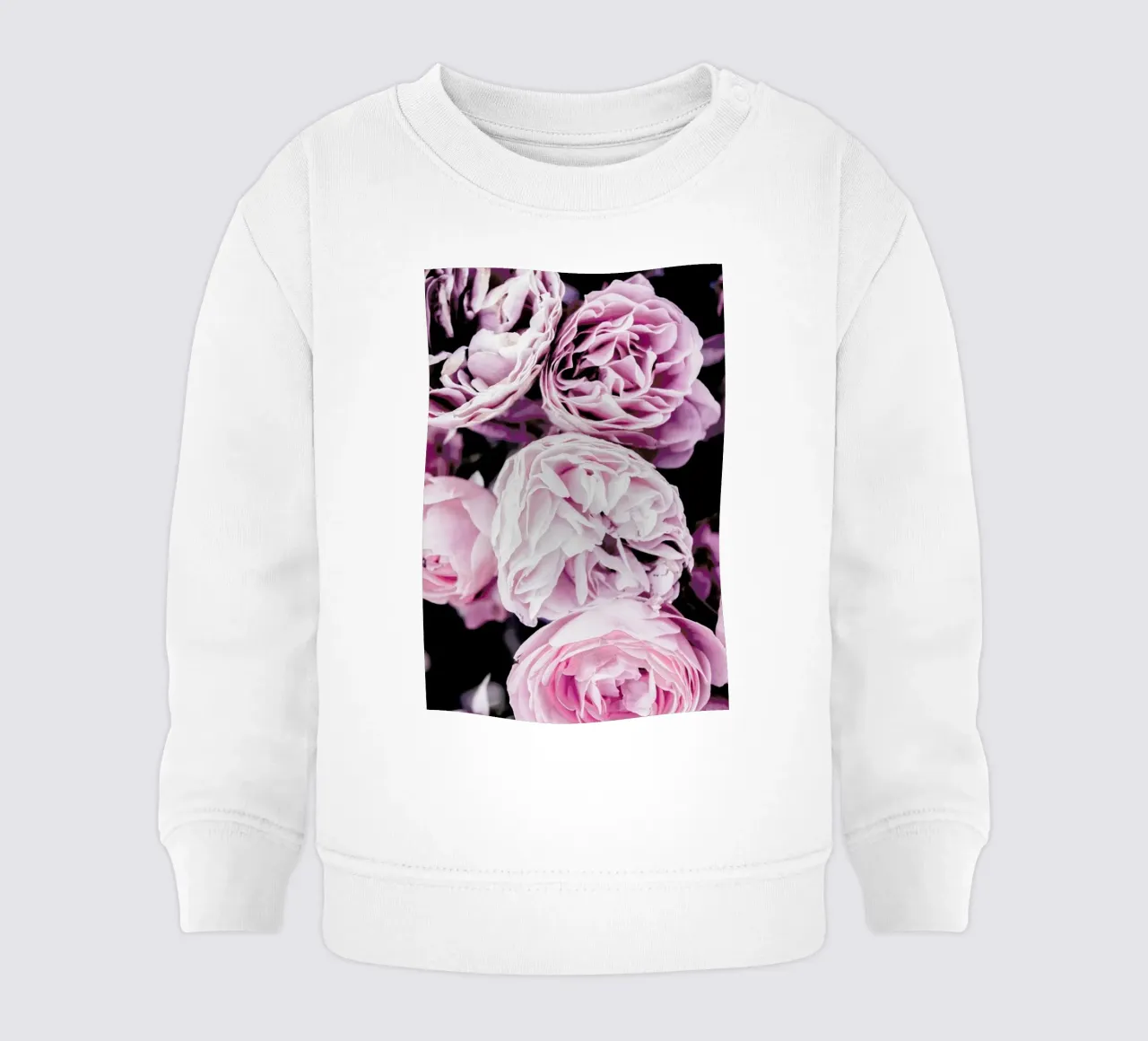 Pink flowers II felpa neonato da Victoria Frost