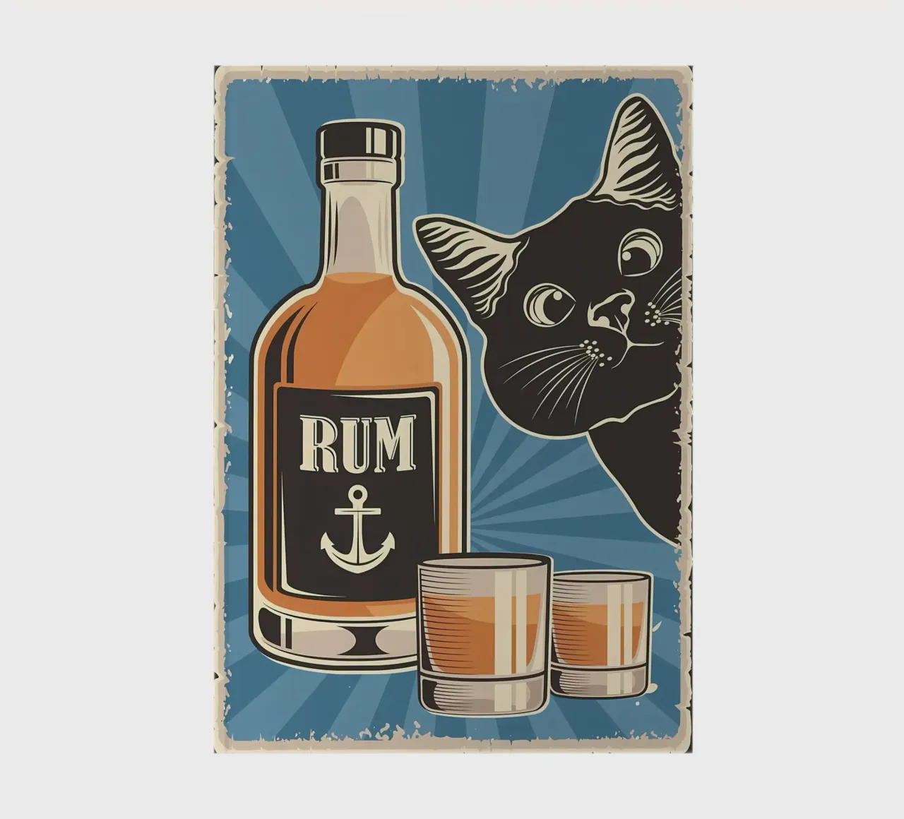 Rum and cat notebook by Monique A Hooper