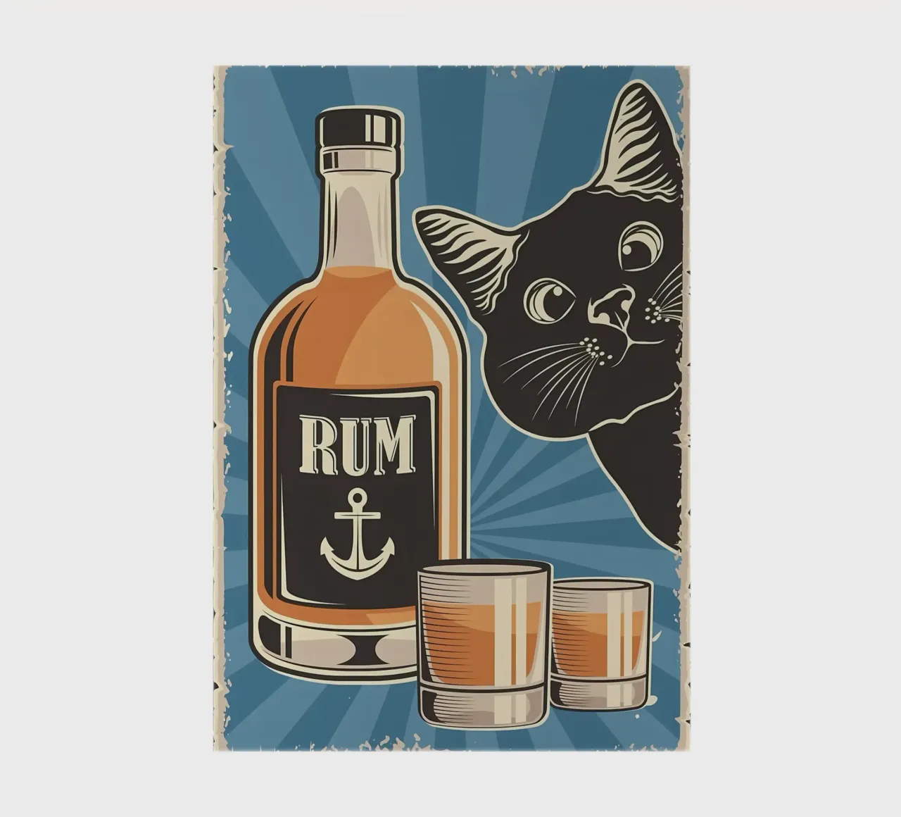 Rum and cat notebook by Monique A Hooper