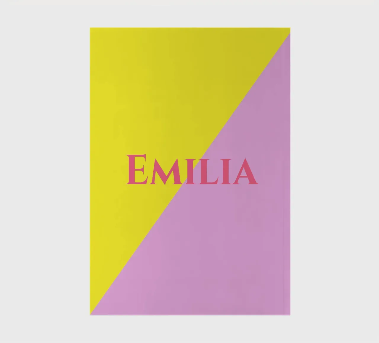 Diagonal jaune rose carnet de notes de All Colours