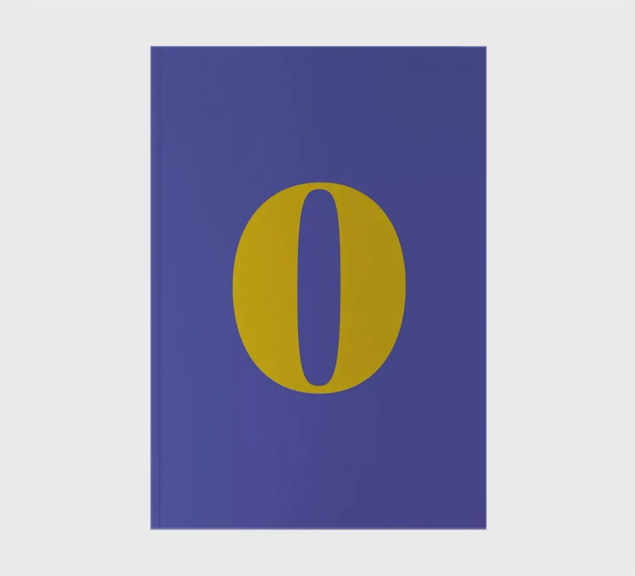 Blue Number 0 notebook by Studio One
