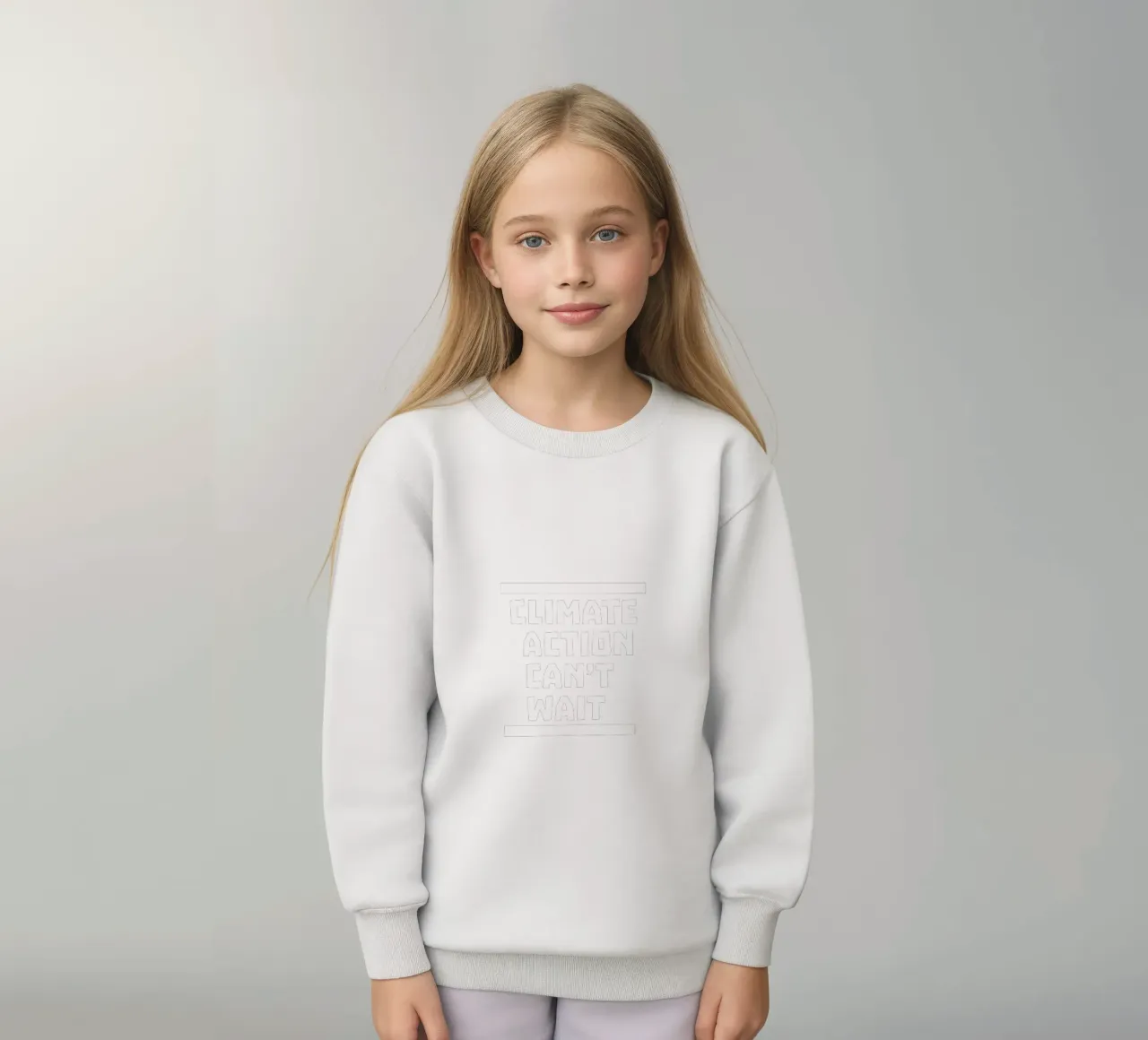 Climate action can't wait Kinder Sweatshirt von greencitiesmovement