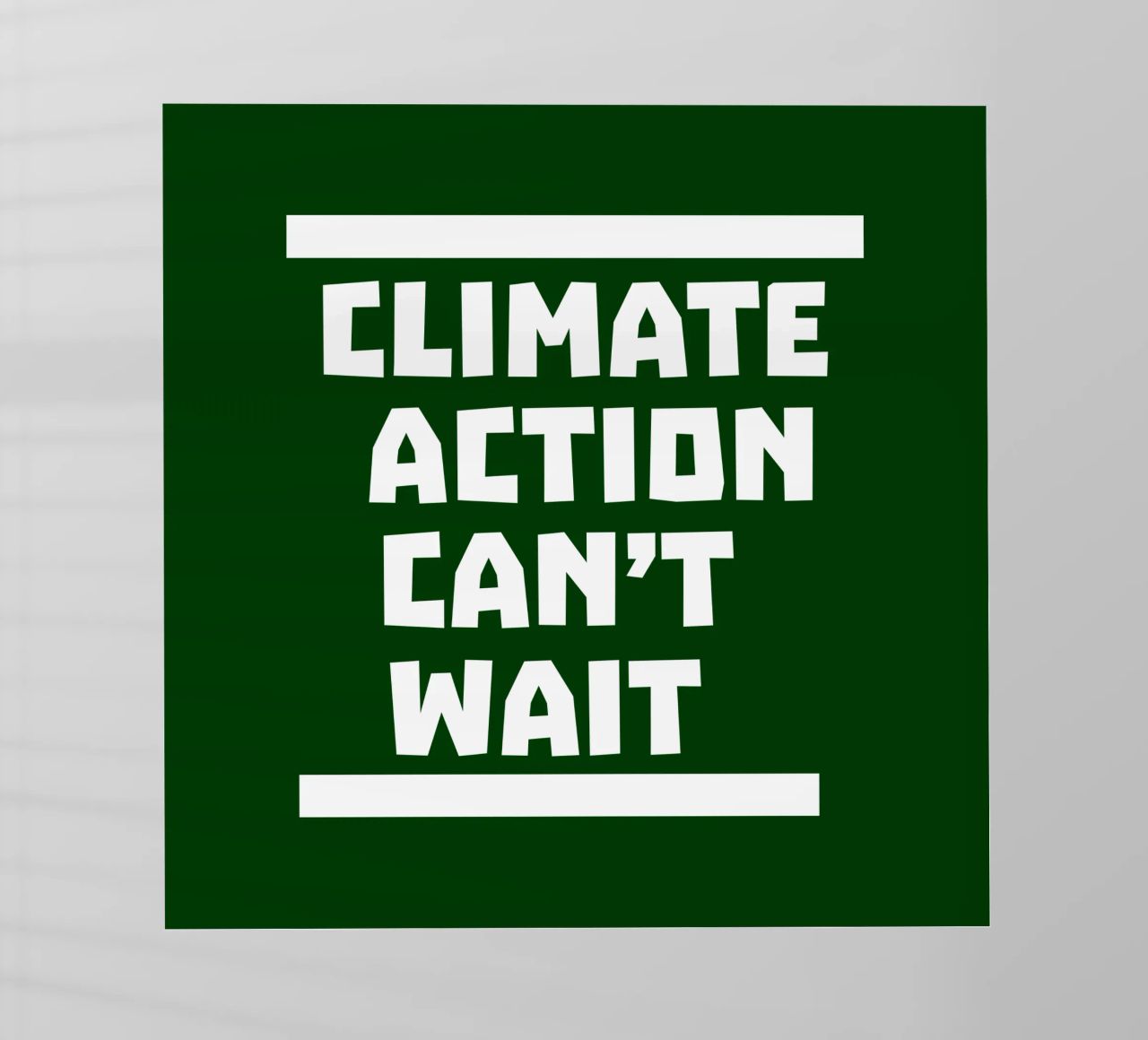 Climate action can't wait pellicola backlit da greencitiesmovement