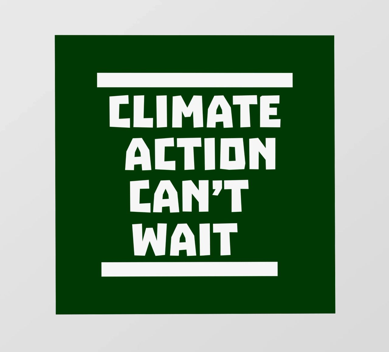 Climate action can't wait pellicola backlit da greencitiesmovement