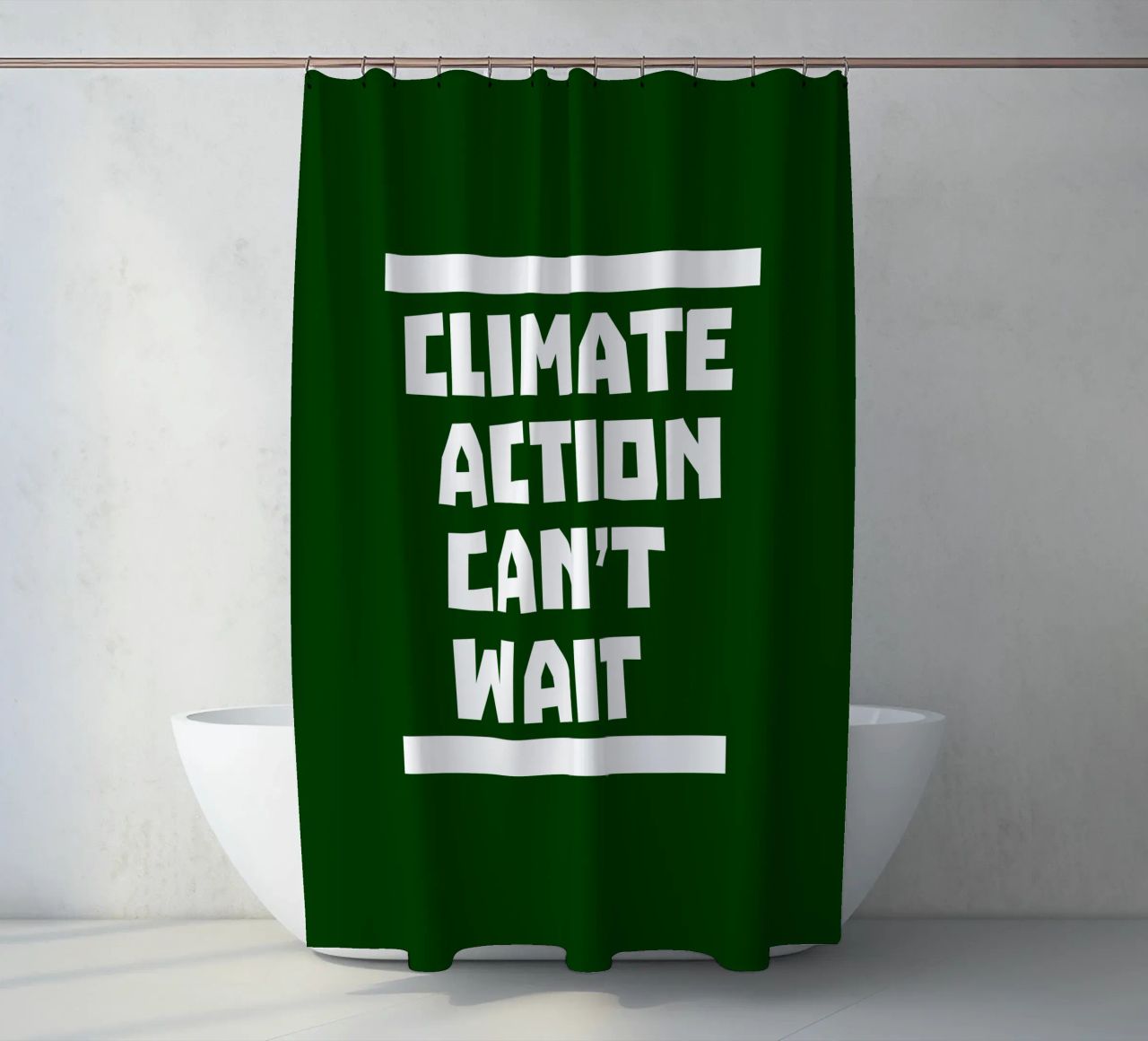 Climate action can't wait tenda da doccia da greencitiesmovement