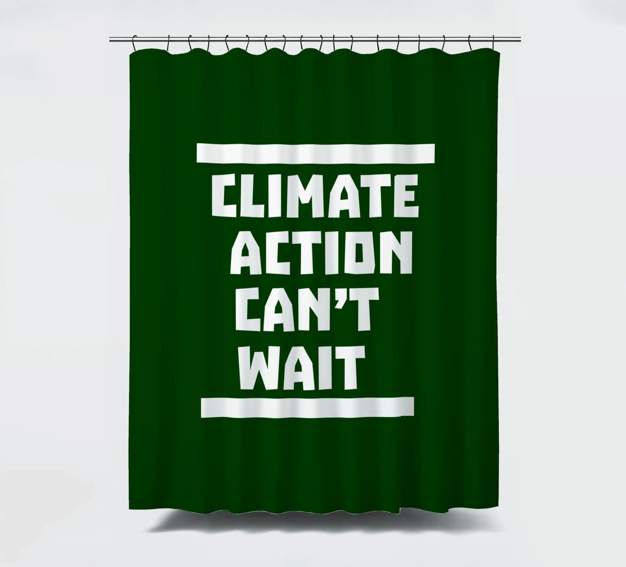 Climate action can't wait tenda da doccia da greencitiesmovement