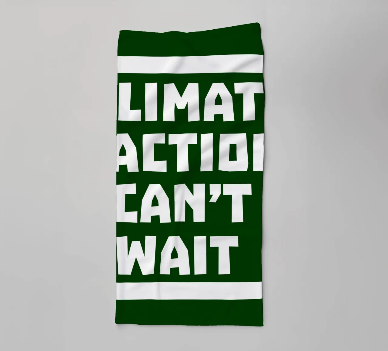 Climate action can't wait asciugamano da bagno da greencitiesmovement