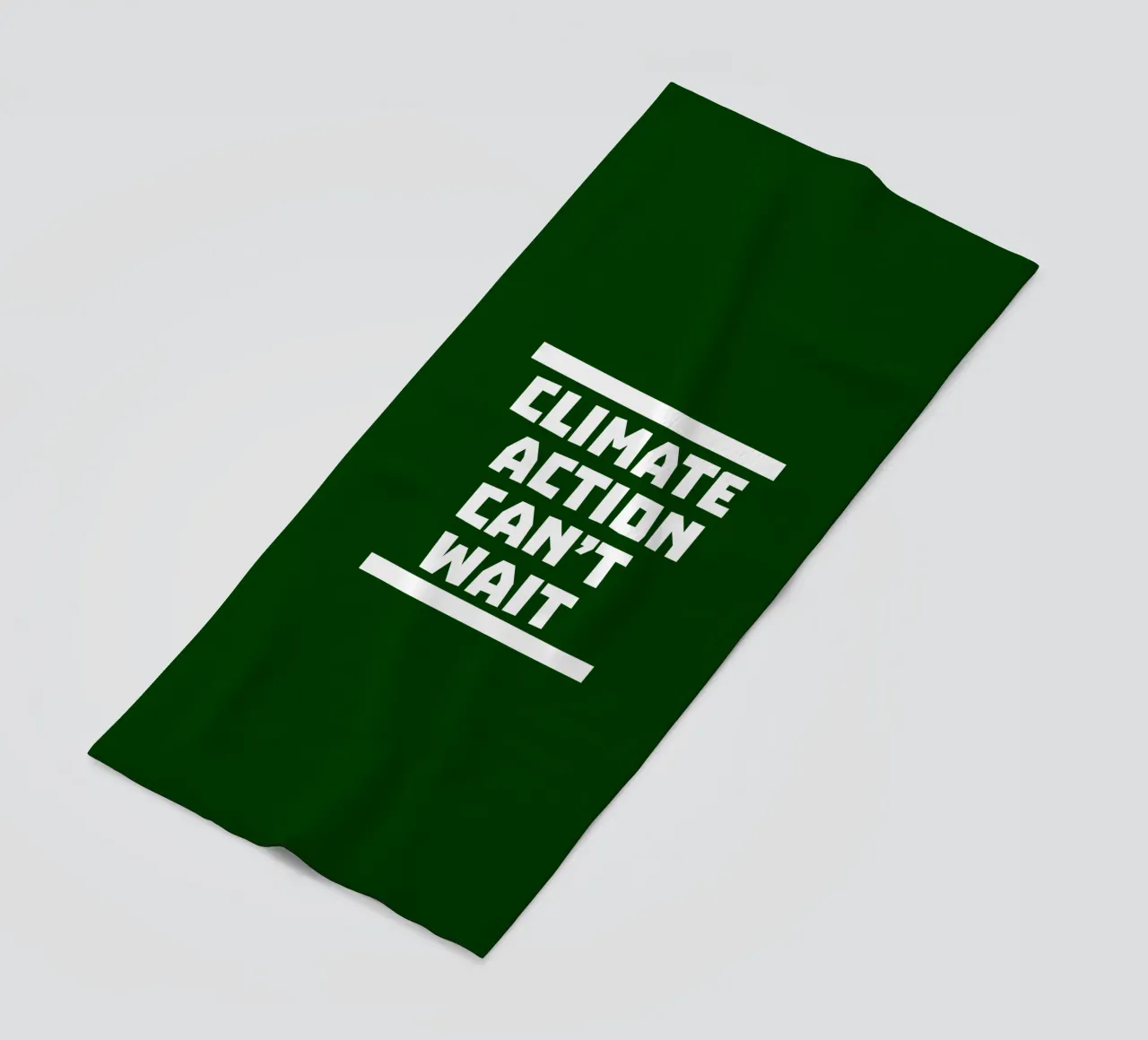 Climate action can't wait serviette de plage de greencitiesmovement
