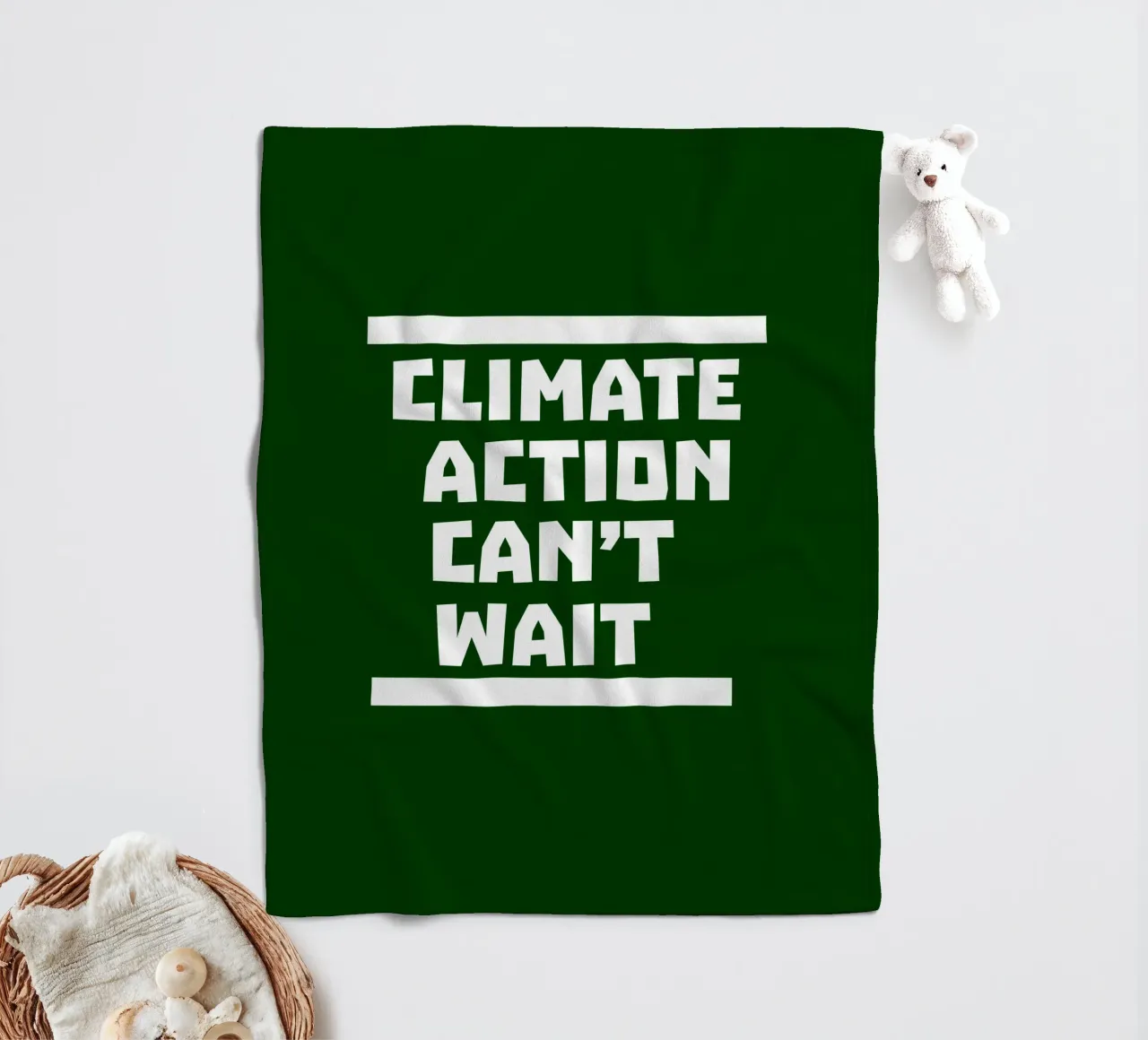Climate action can't wait Fleecedecke von greencitiesmovement