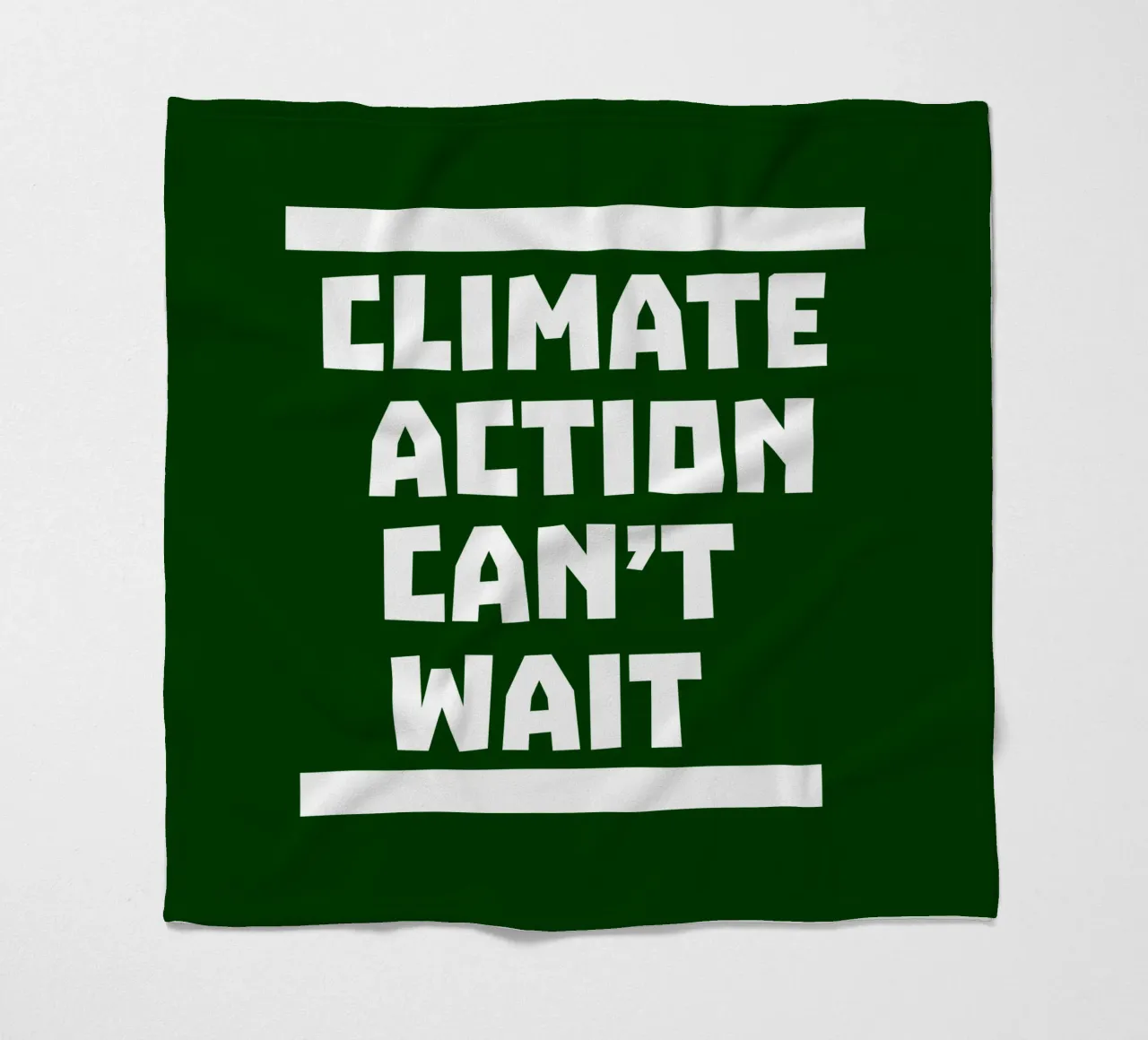 Climate action can't wait Fleecedecke von greencitiesmovement