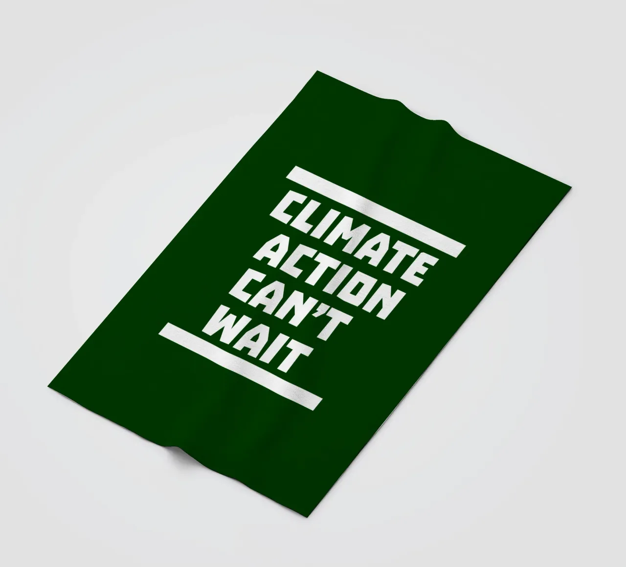 Climate action can't wait Fleecedecke von greencitiesmovement