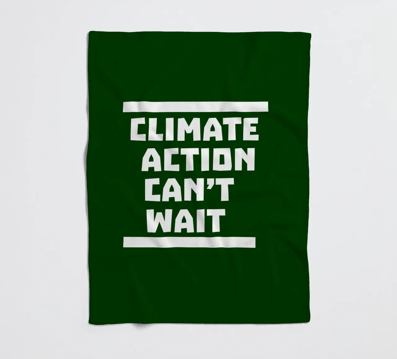 Climate action can't wait Fleecedecke von greencitiesmovement