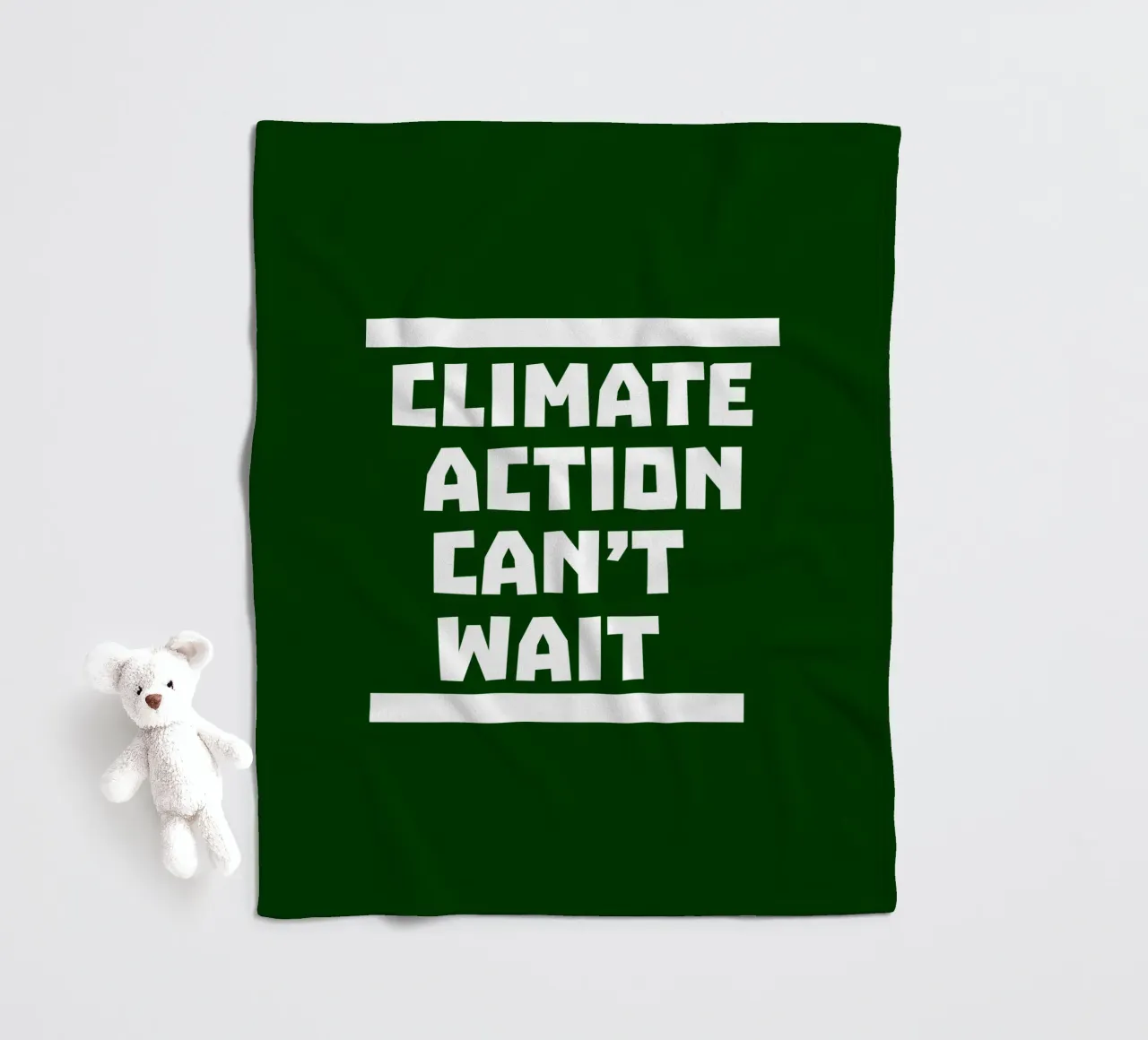 Climate action can't wait Fleecedecke von greencitiesmovement