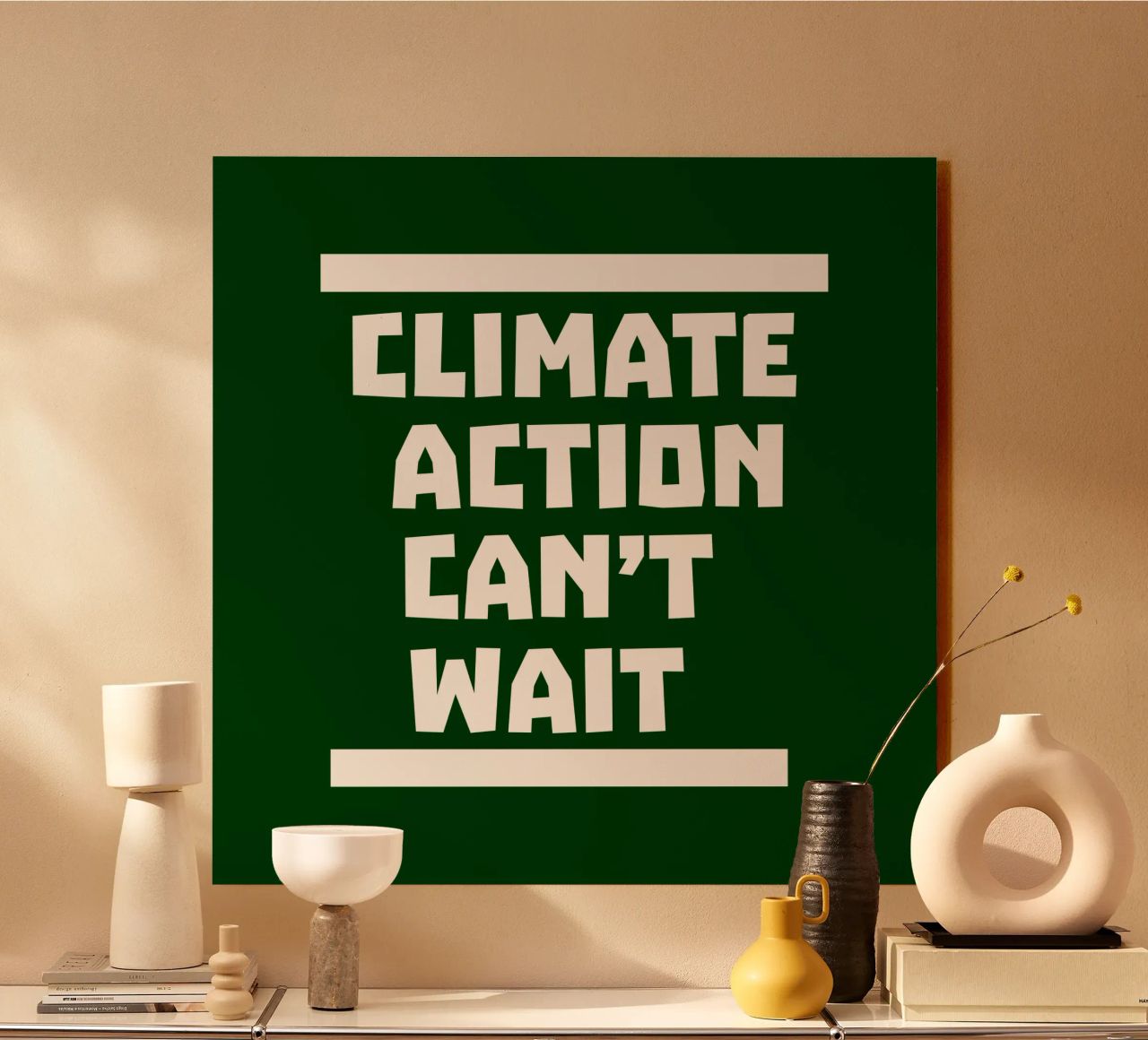 Climate action can't wait plexiglass da greencitiesmovement