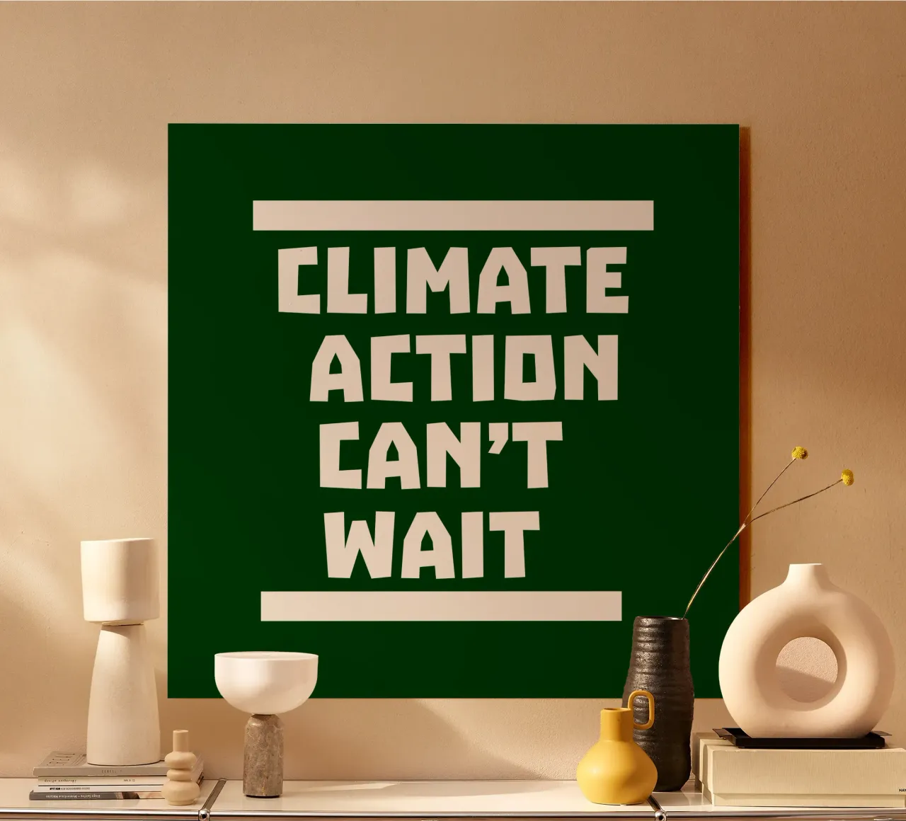 Climate action can't wait alu-dibond by greencitiesmovement