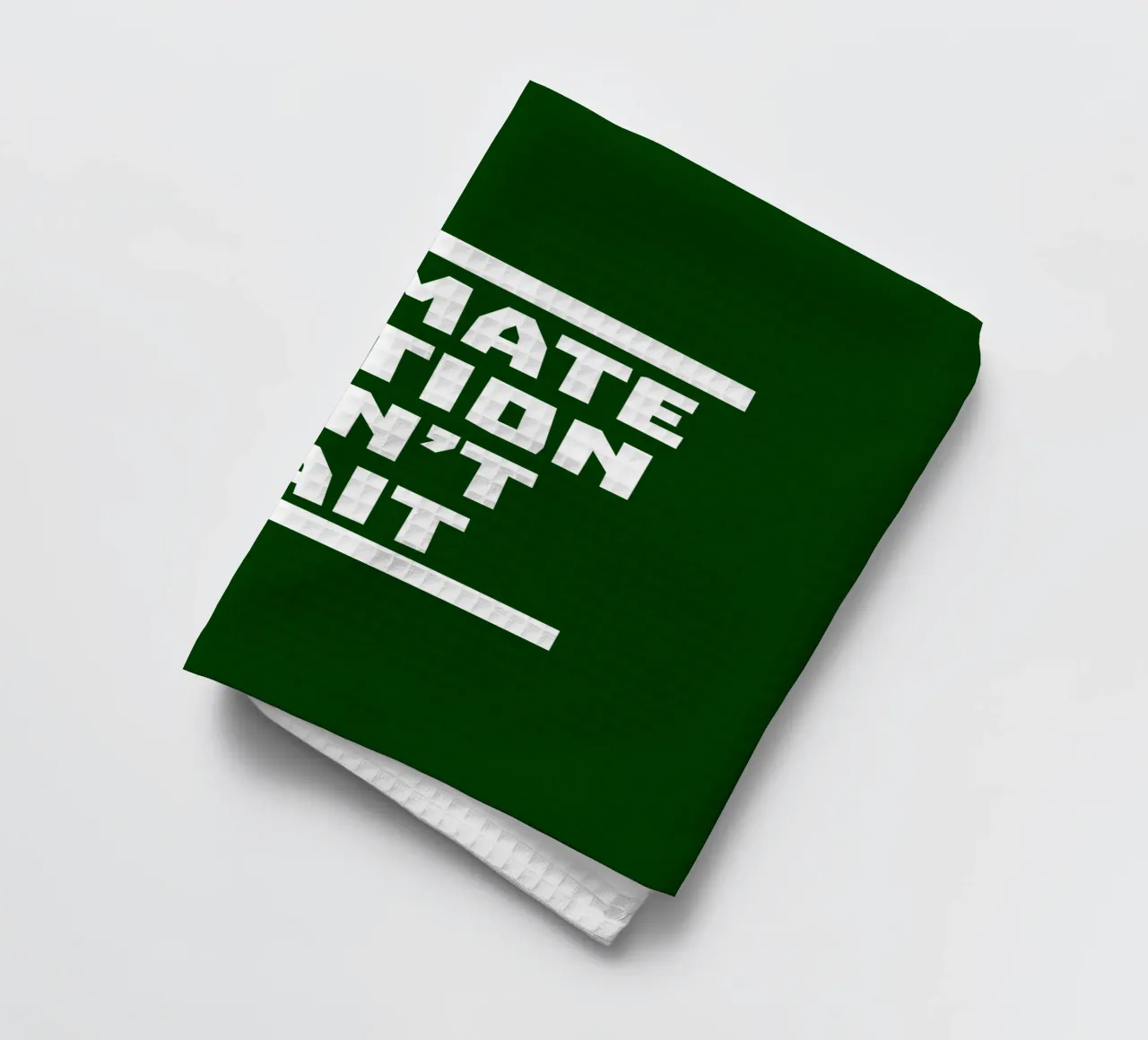 Climate action can't wait Geschirrtuch von greencitiesmovement