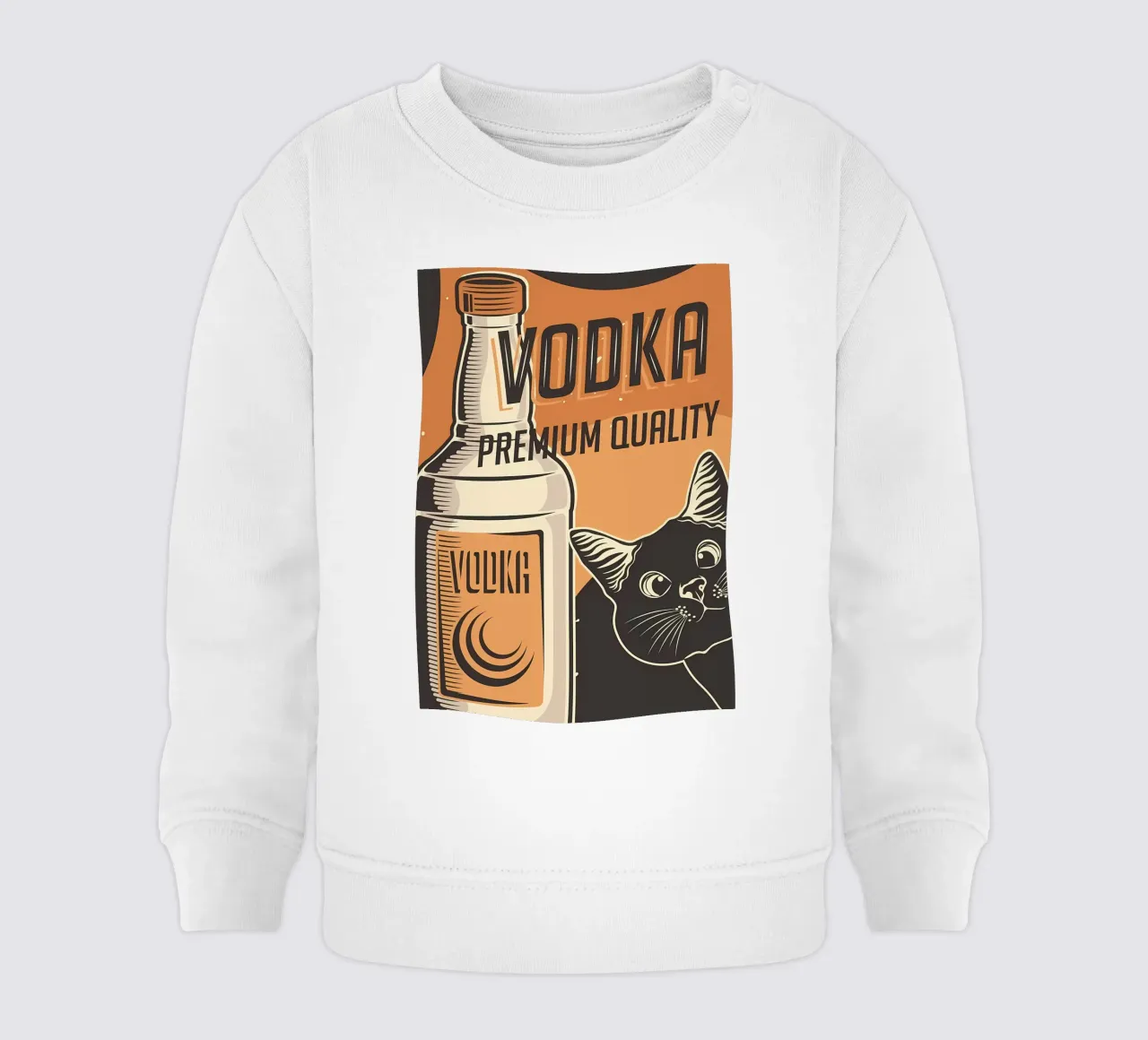 Gatto Vodka felpa neonato da Monique A Hooper