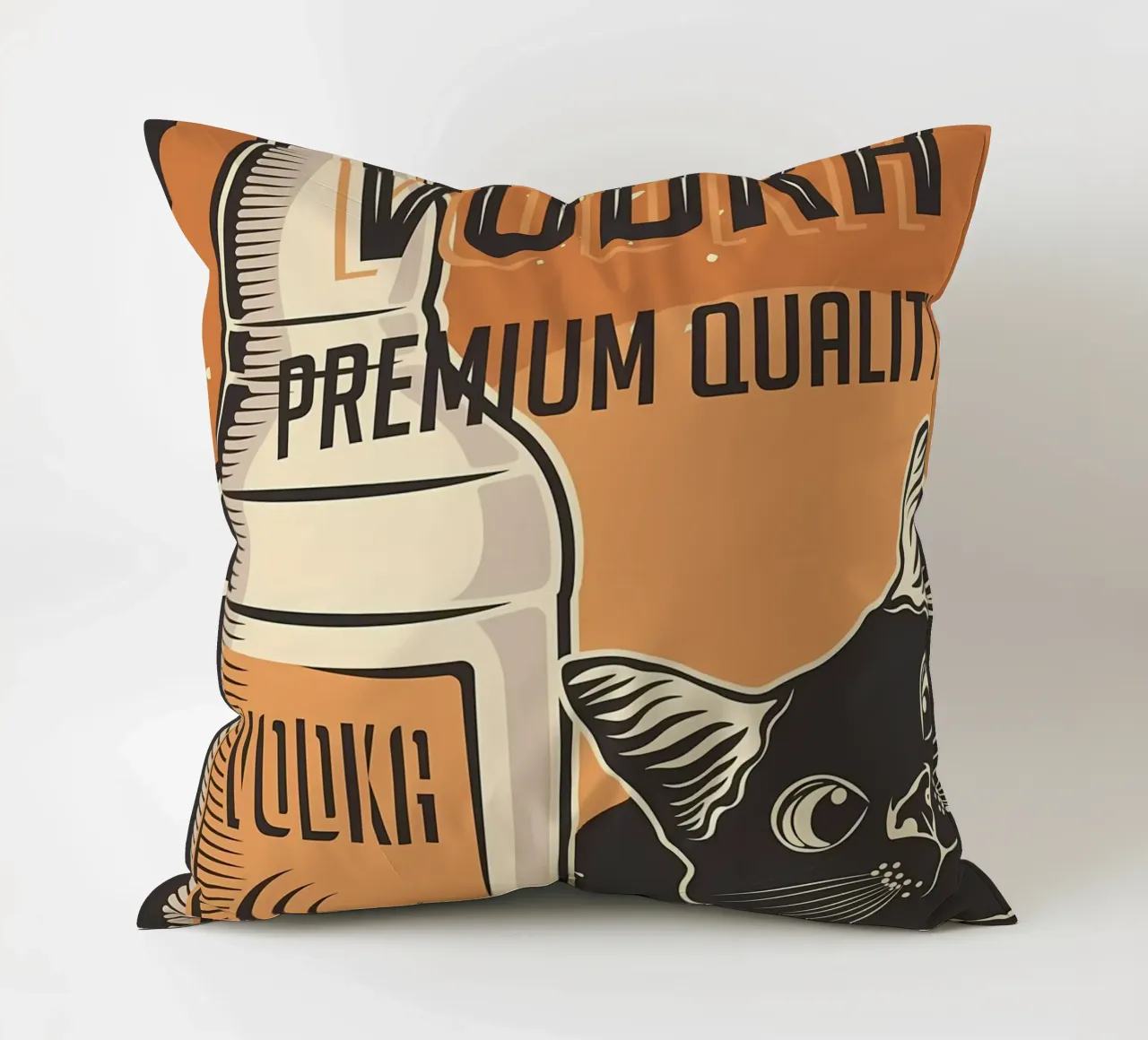 Gatto Vodka cuscino da Monique A Hooper